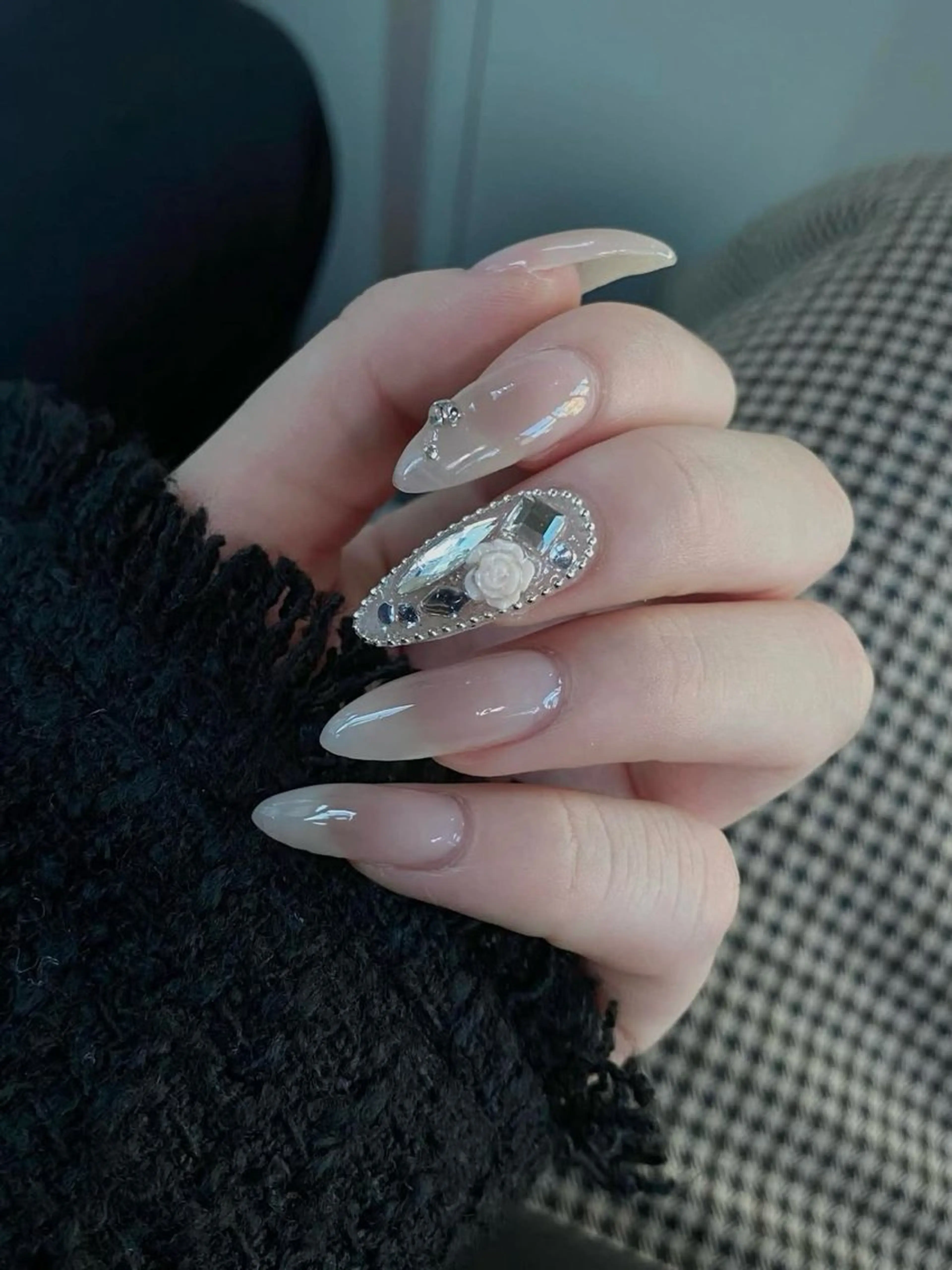 ネイル 韓国ネイル 持ち込み ニュアンスネイル ネイルチップ ハンドネイル ANA.CHUO 本川越店舗のネイルデザイン