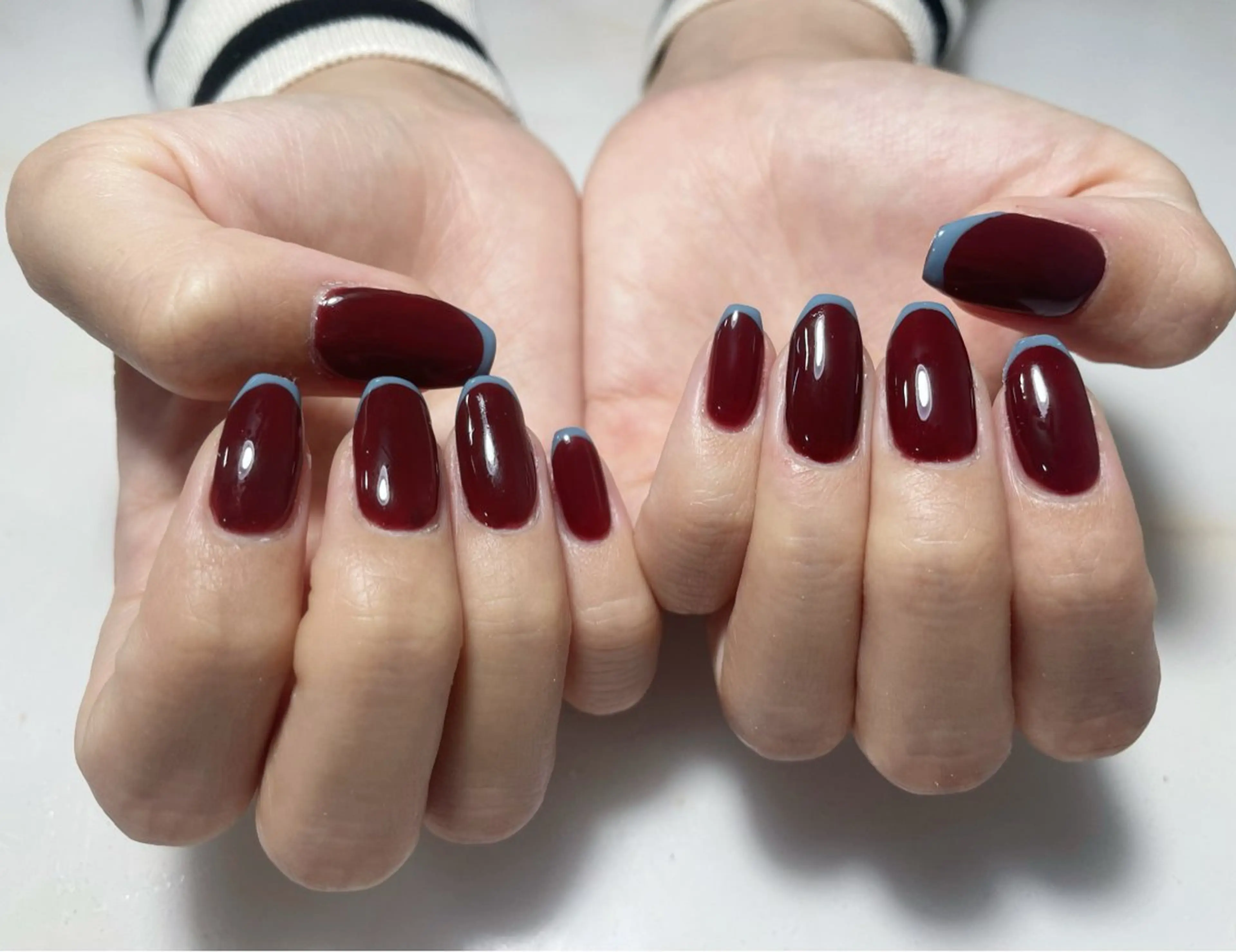 ネイル アートネイル フレンチネイル ジェルネイル グラデーション 韓国ネイル ハンドネイル 久保田 マリコのネイルデザイン