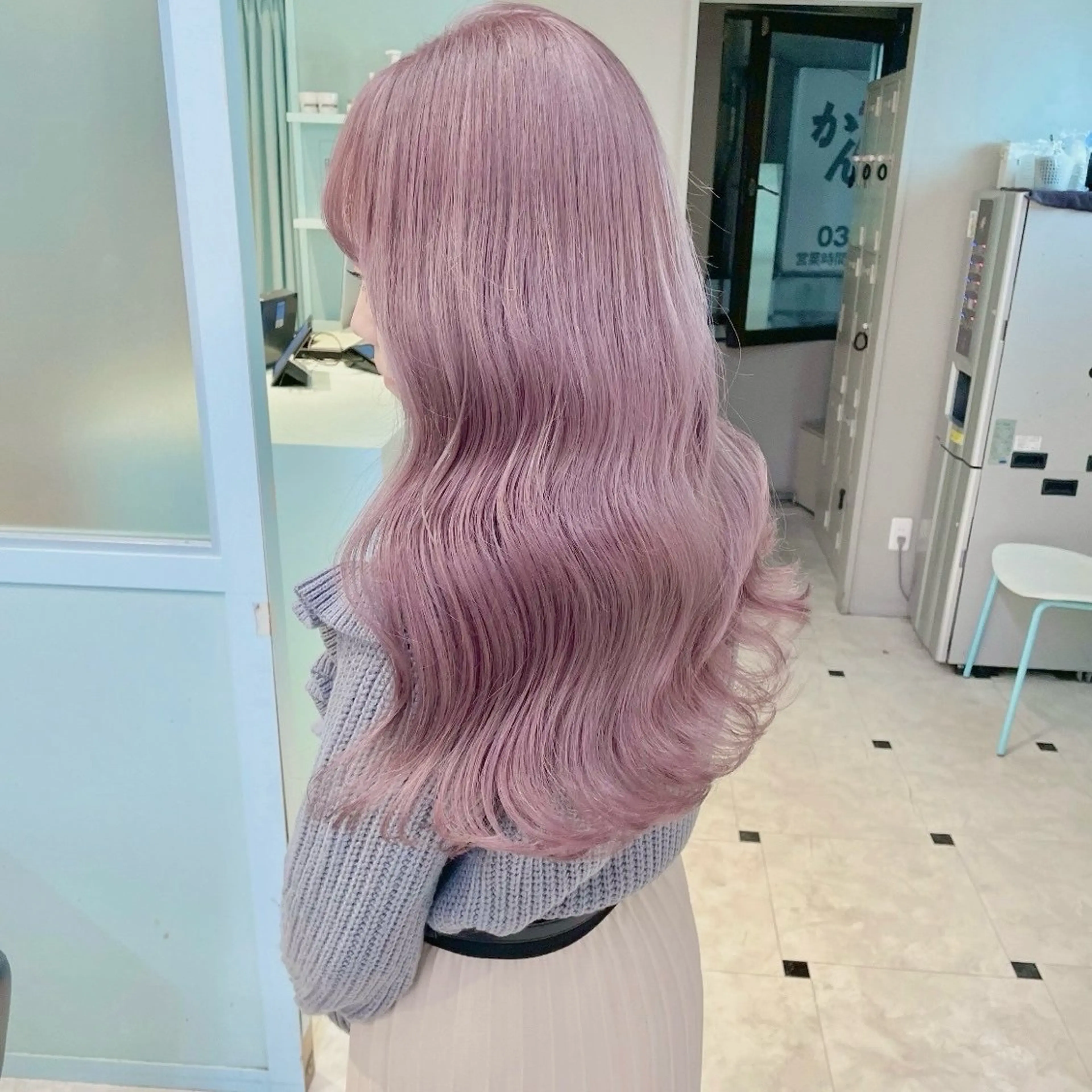 ロング カラー ハイトーン/韓国 レイヤー/るか🎀のヘアスタイル