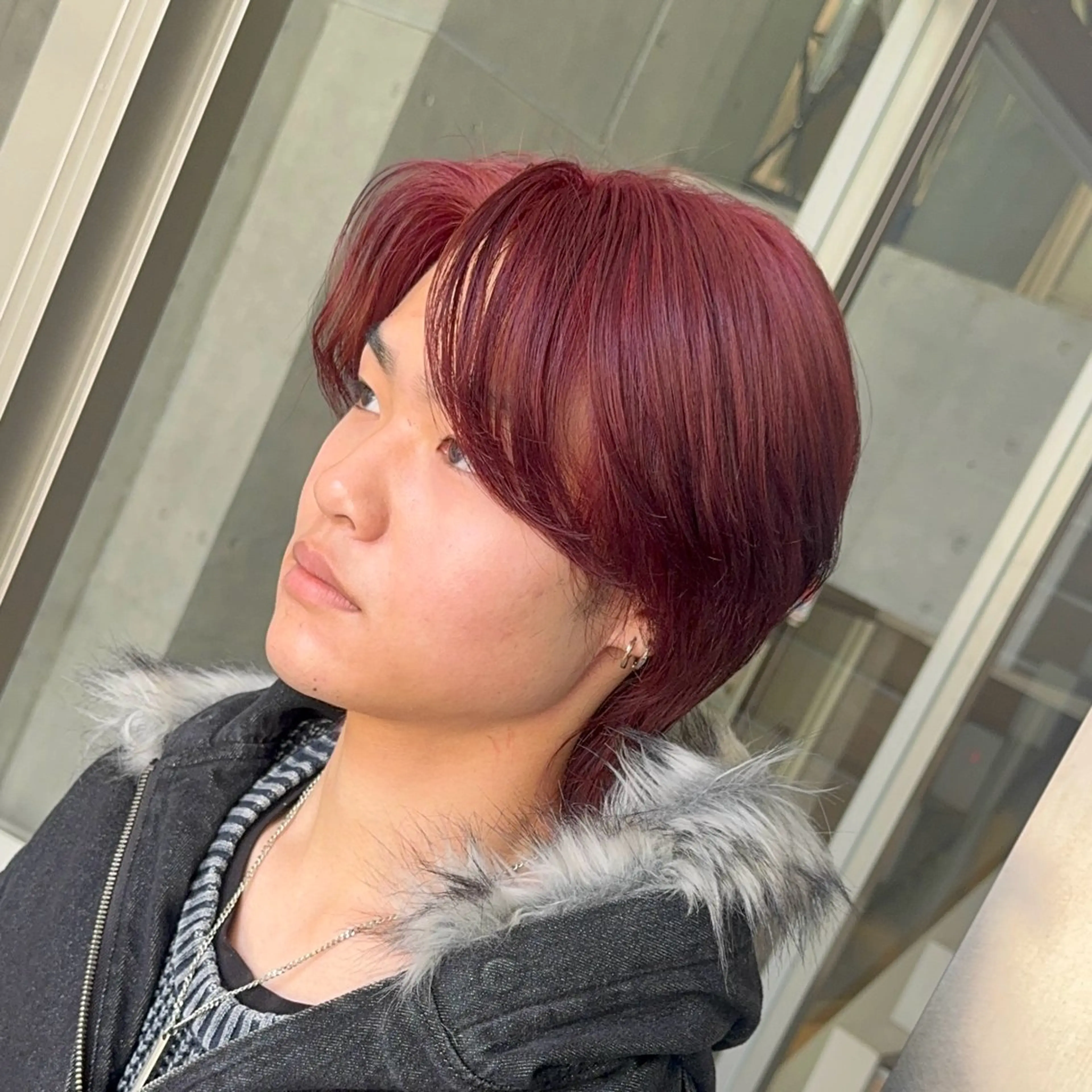 カラー メンズ メンズブリーチ マッシュウルフ マッシュ メンズウルフカット ブリーチ カット ヘアカラー 髪に優しいブリーチ/ メンズ/アニメ/僚汰のヘアスタイル