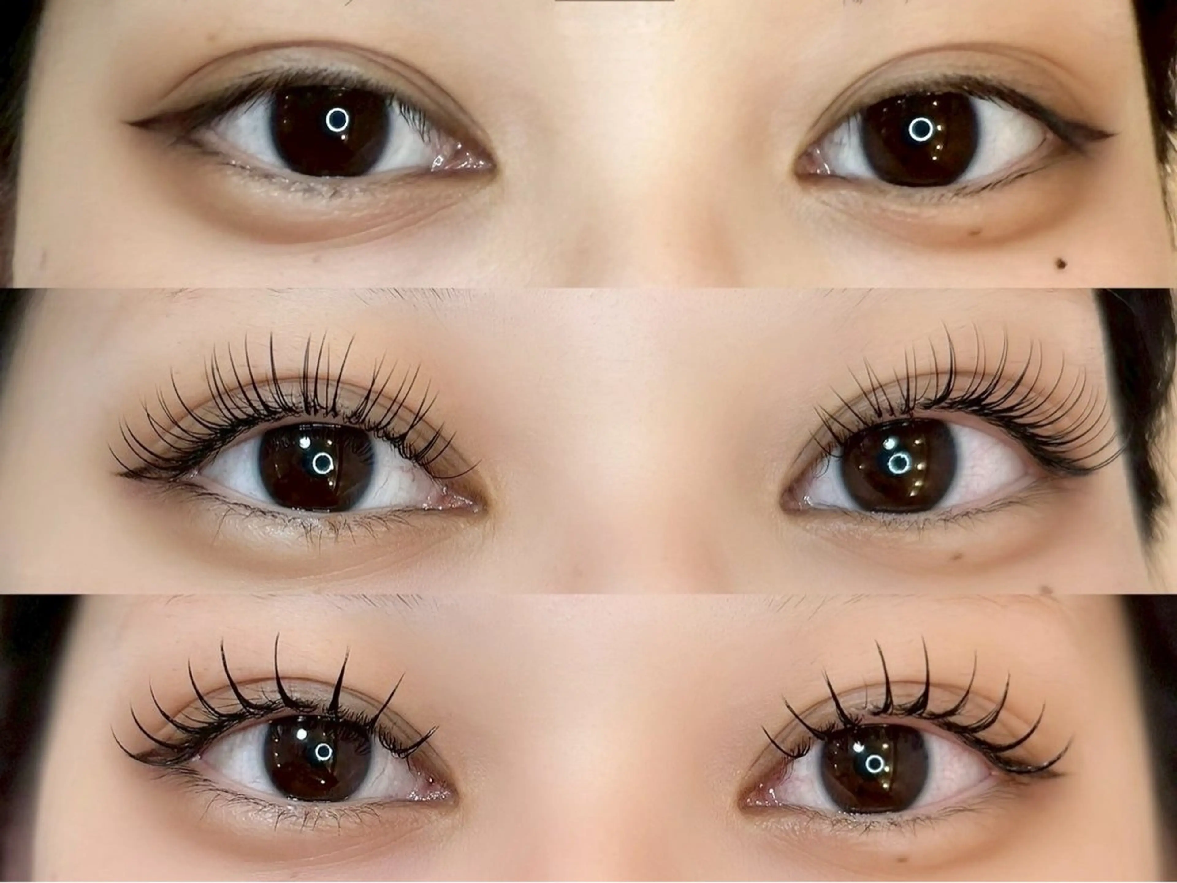 🉐🌸まつ毛エクステ×まつ毛パーマの組み合わせ🌸アンドヘルシー❣️¥6600（エクステ100本仕上げ）の写真