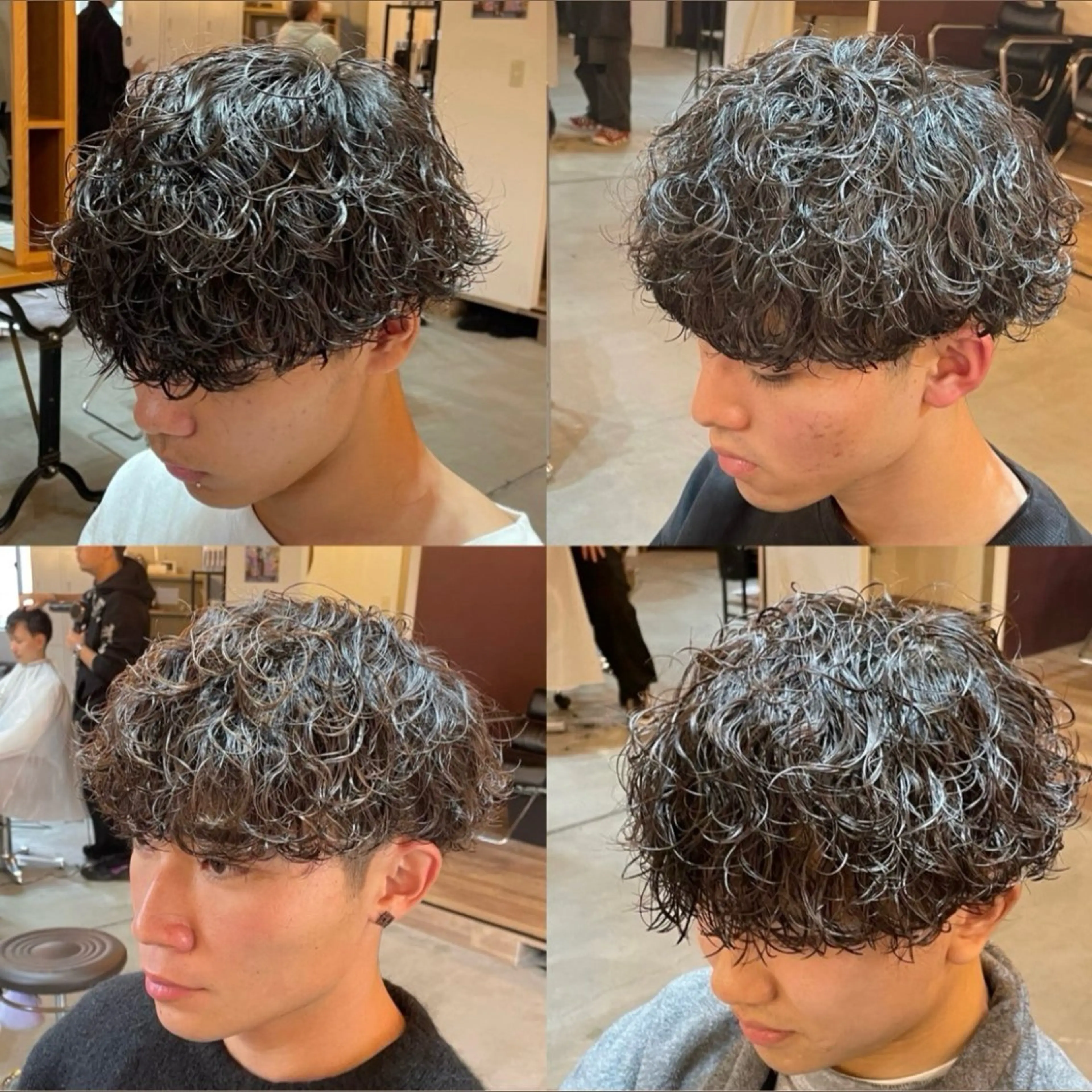 パーマ カット パーマ シャドウ/縮毛矯正 メンズカット/みのるのヘアスタイル