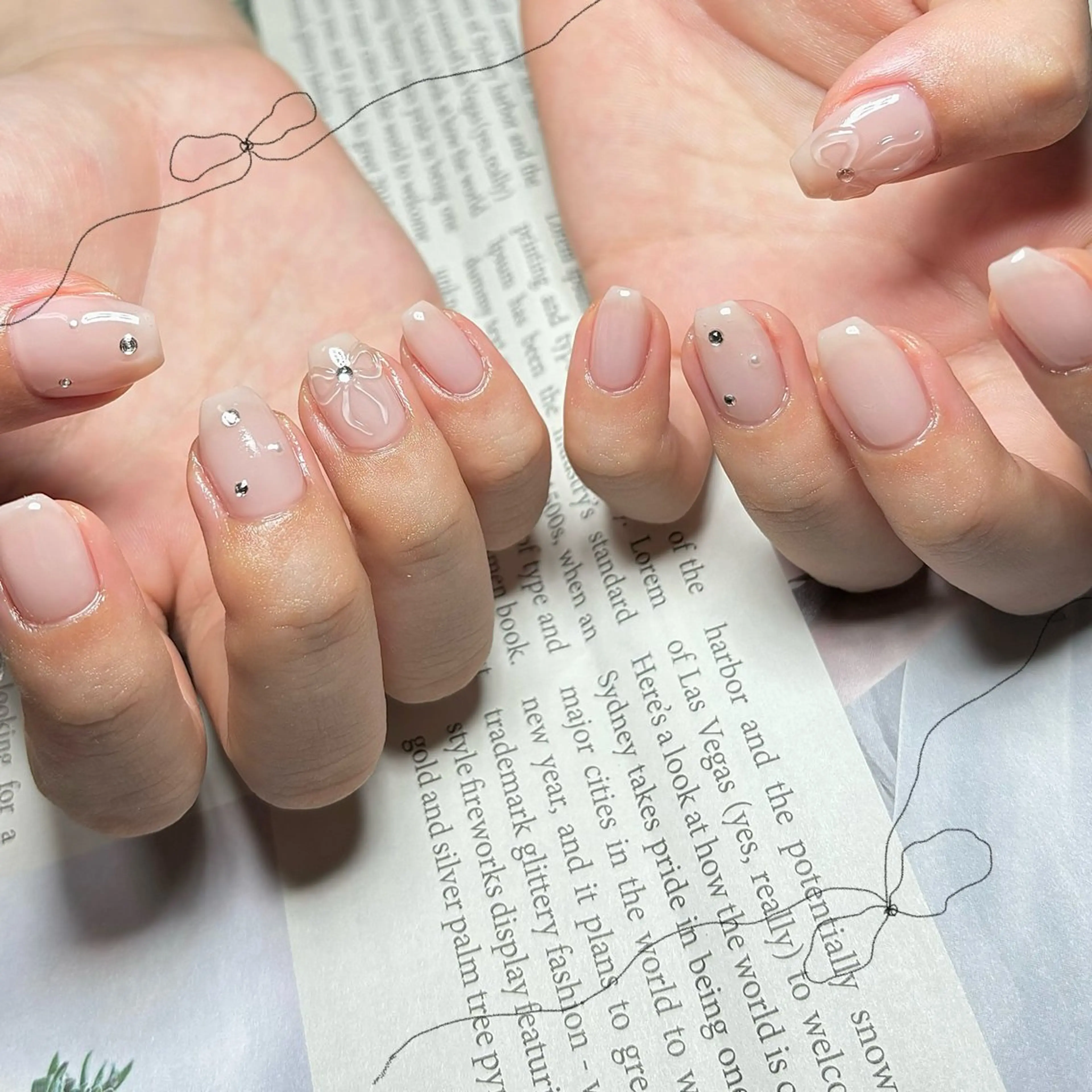 ネイル 持ち込み ハンドネイル Nailsalon BLOOM🌷 山崎のネイルデザイン