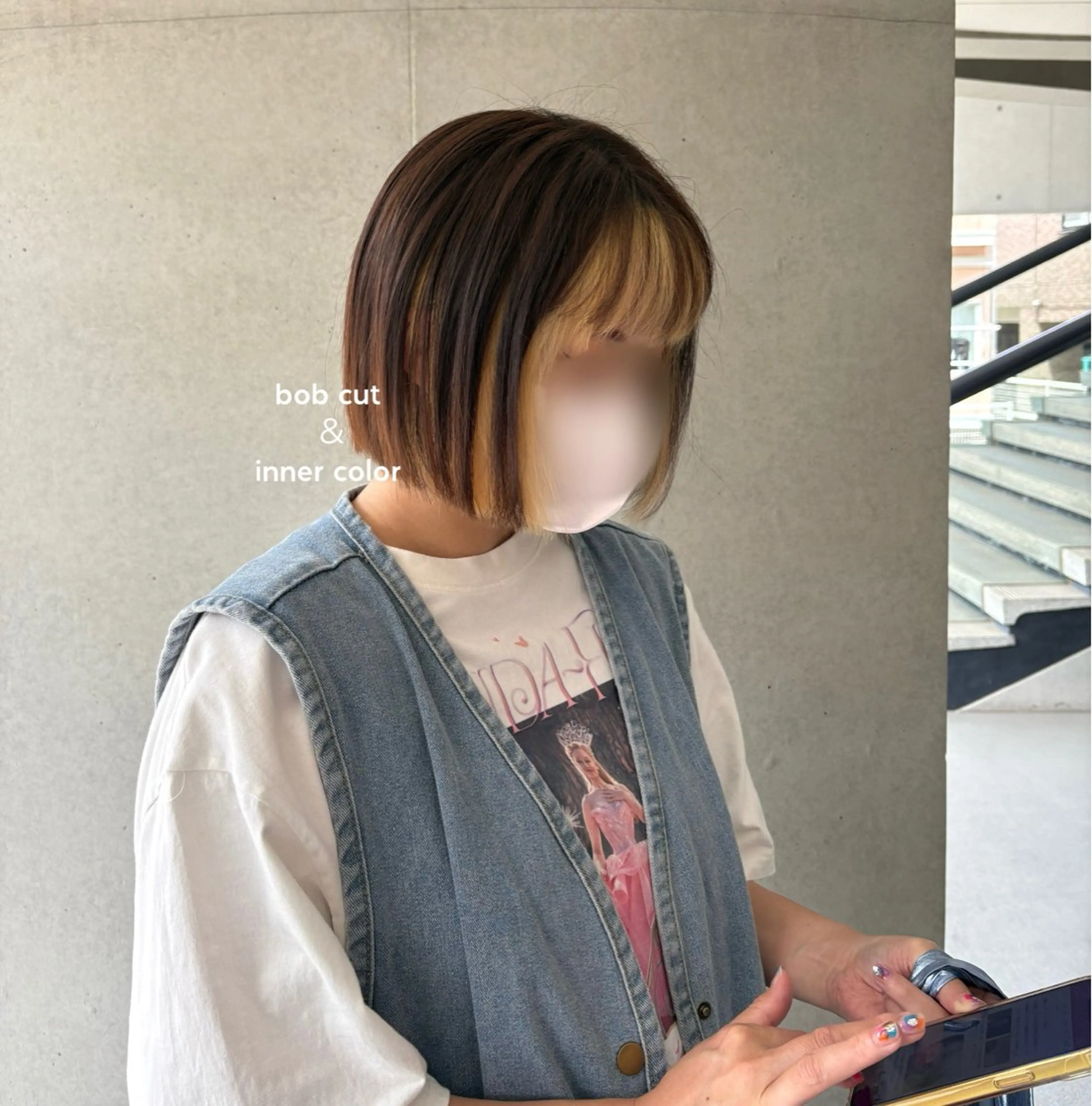 『平日限定40%off』【インナーカラー】🪽インナーカラー＋カット＋全体カラー＋髪質改善cureトリートメント🪽🤍の写真