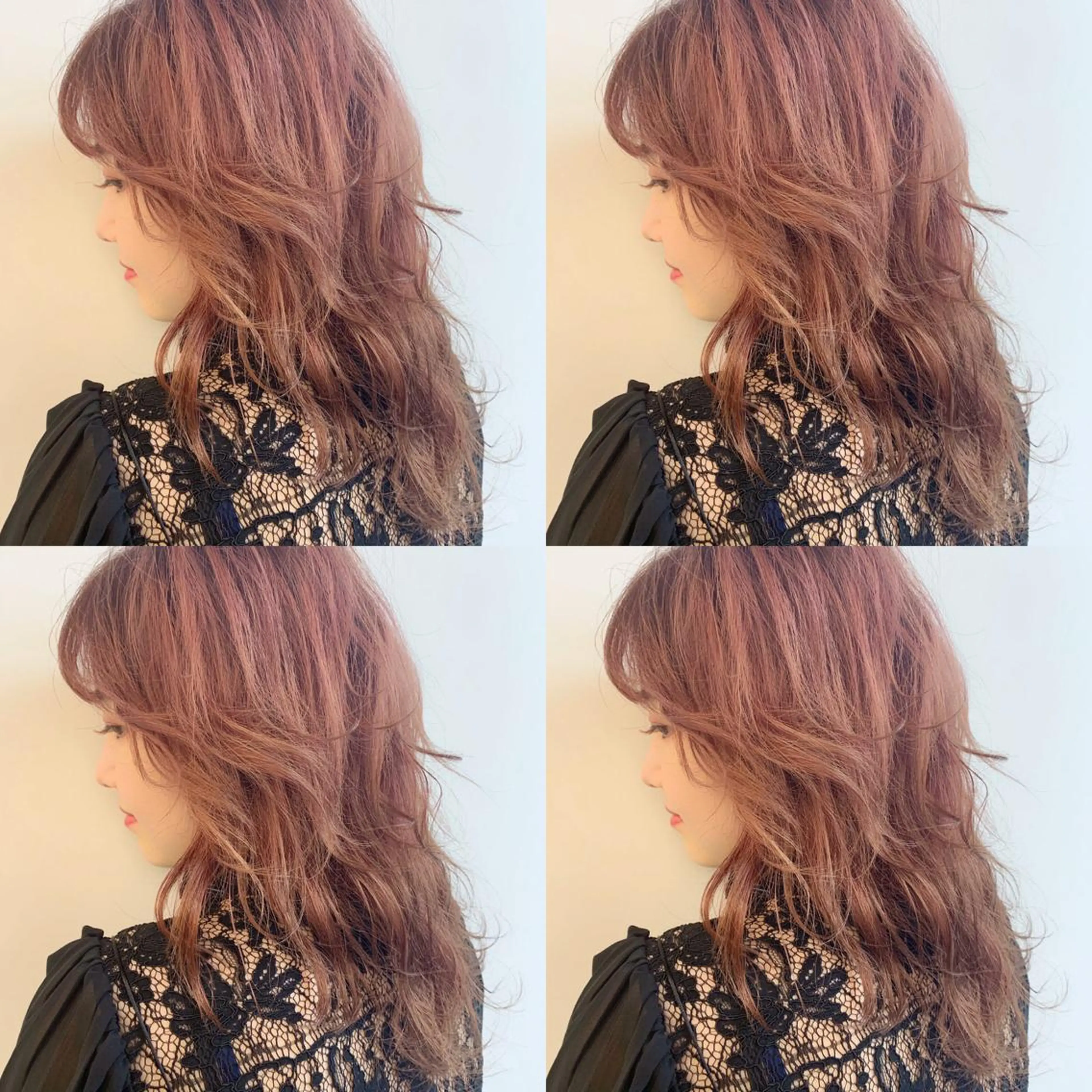 ミディアム 透明感/オリーブ/ グレージュ/YUKAのヘアスタイル