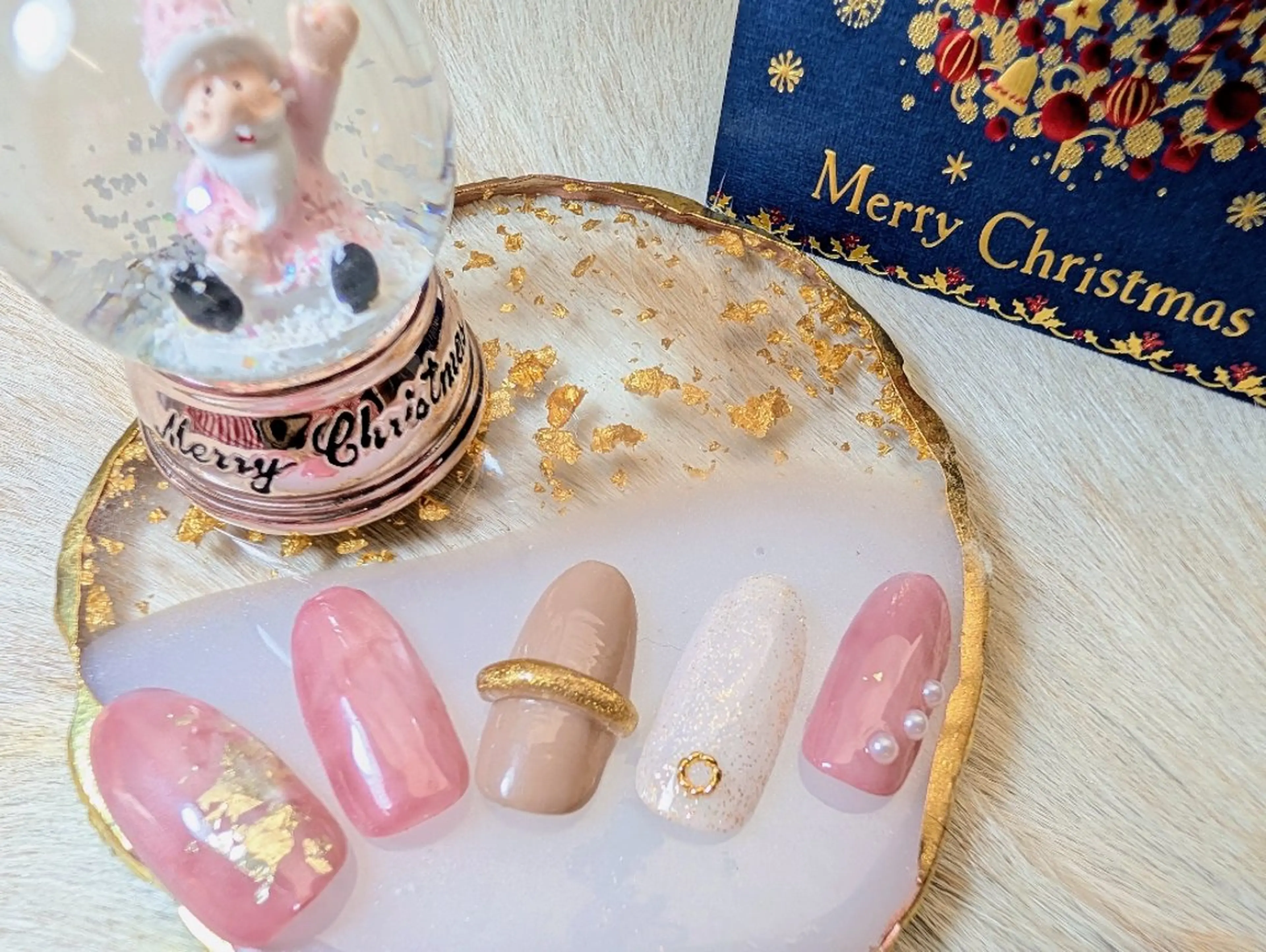 ネイル 冬ネイル クリスマス ハンドネイル Marinail 高円寺Momoのネイルデザイン