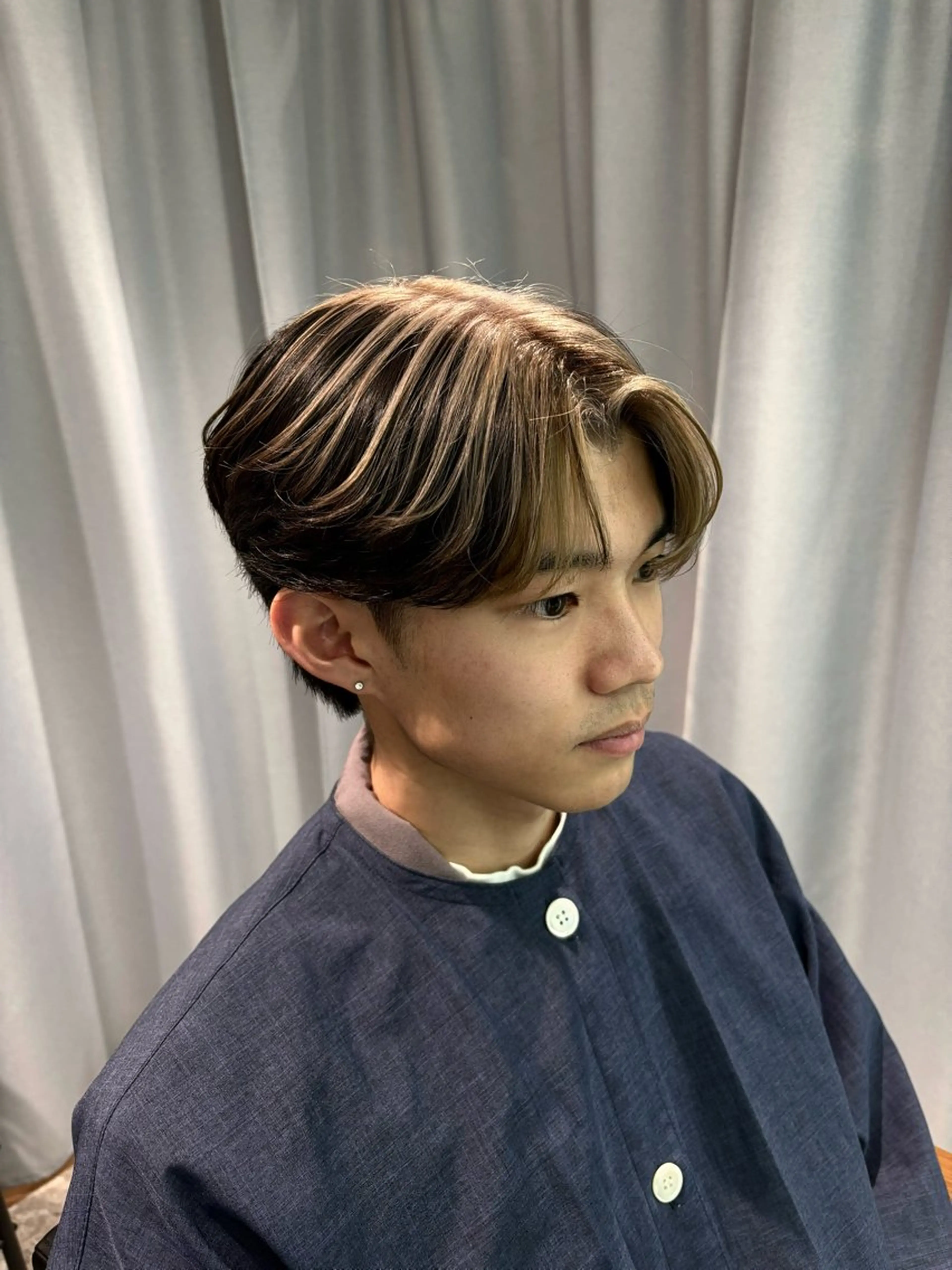 ショート カラー パーマ メンズ [渋谷美容師] 玲弥のヘアスタイル