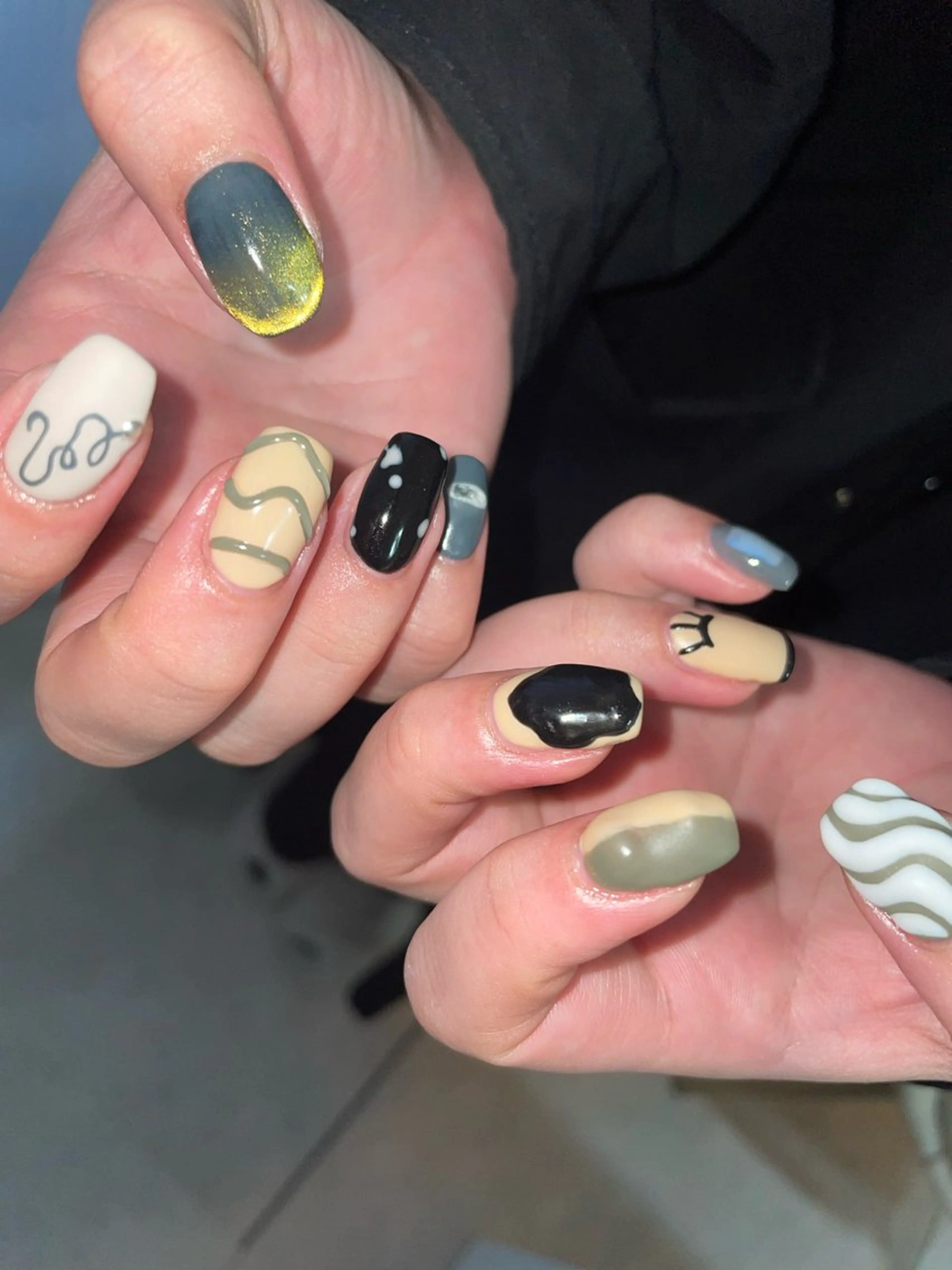 ネイル アートネイル ジェルネイル メンズネイル ニュアンスネイル パラジェル kikinail 溝の口のネイルデザイン