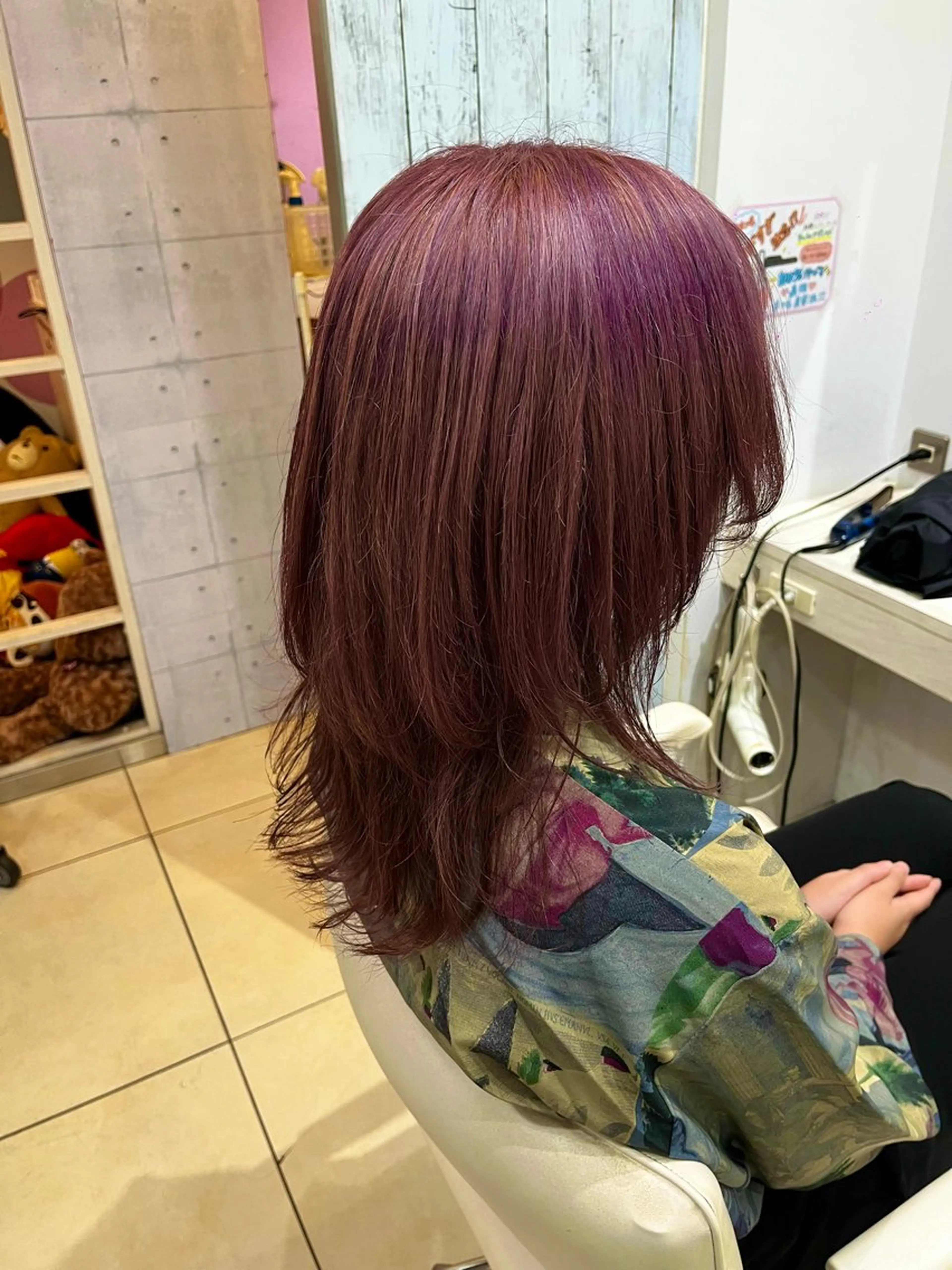 セミロング カラー 🎴 永井あさひ🎴のヘアスタイル