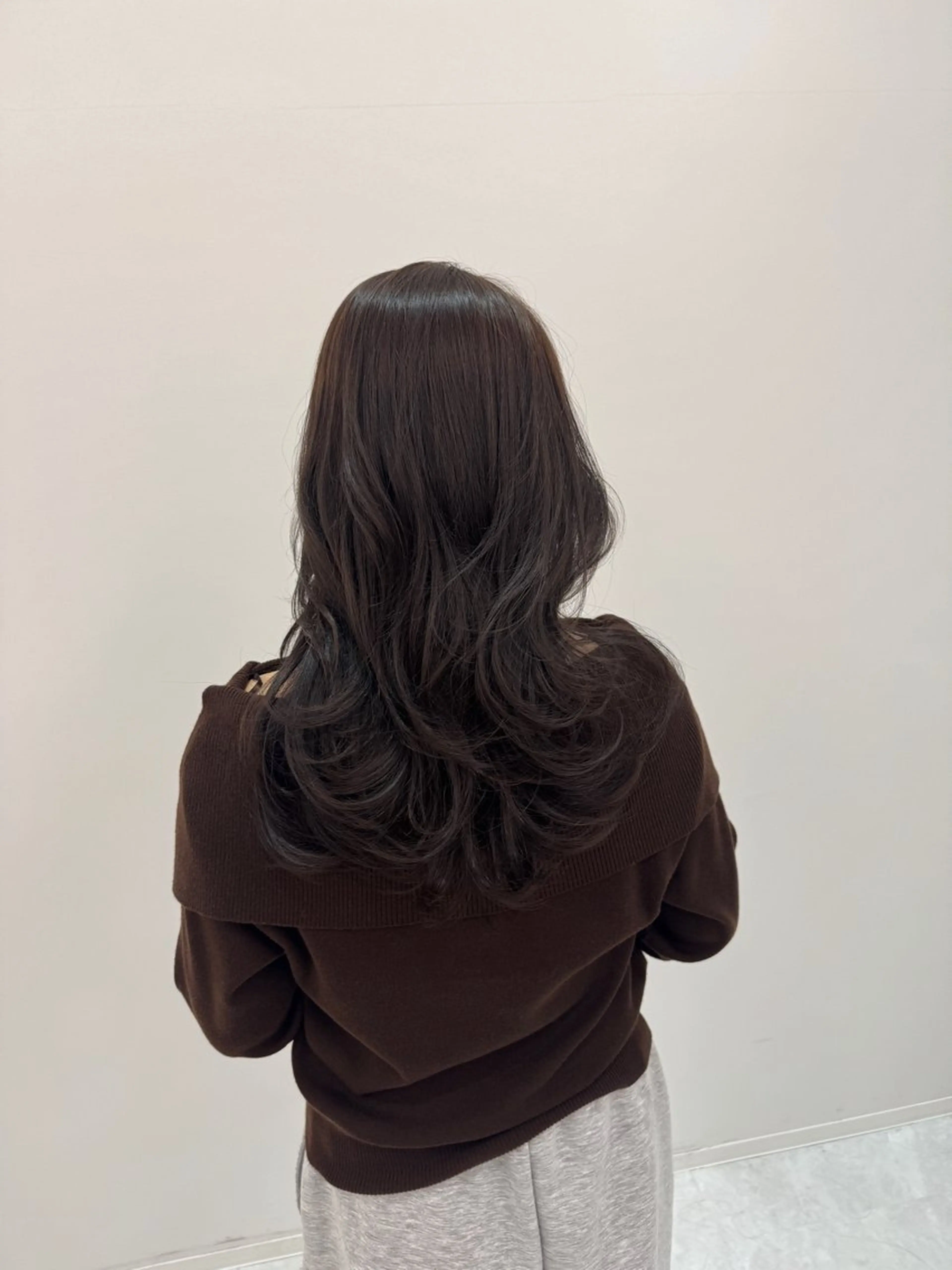 ロング カラー 透明感カラー ふうか　渋谷のヘアスタイル