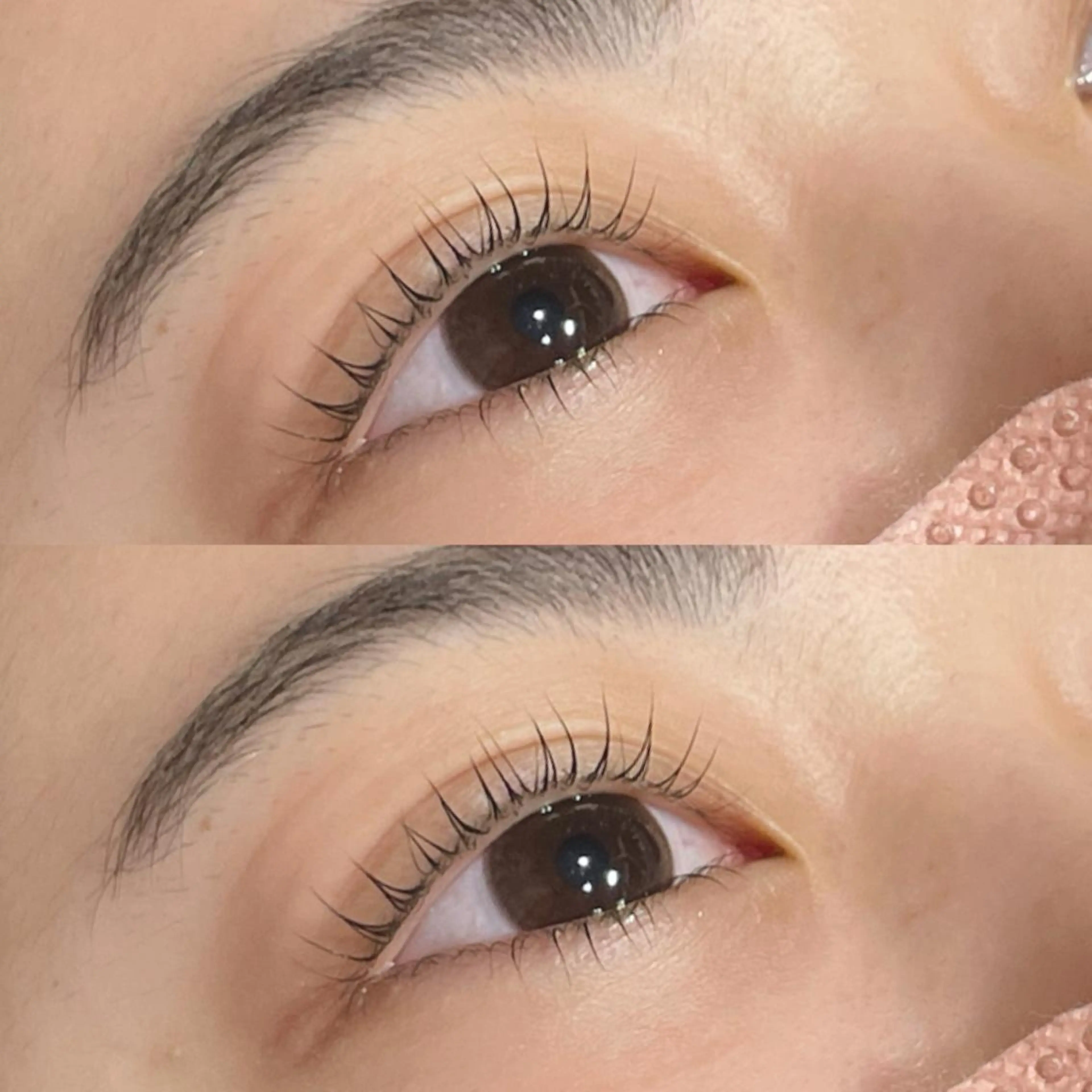 マツエク・マツパ パリジェンヌラッシュリフト クレセントアイ wakaのマツエク・マツパデザイン