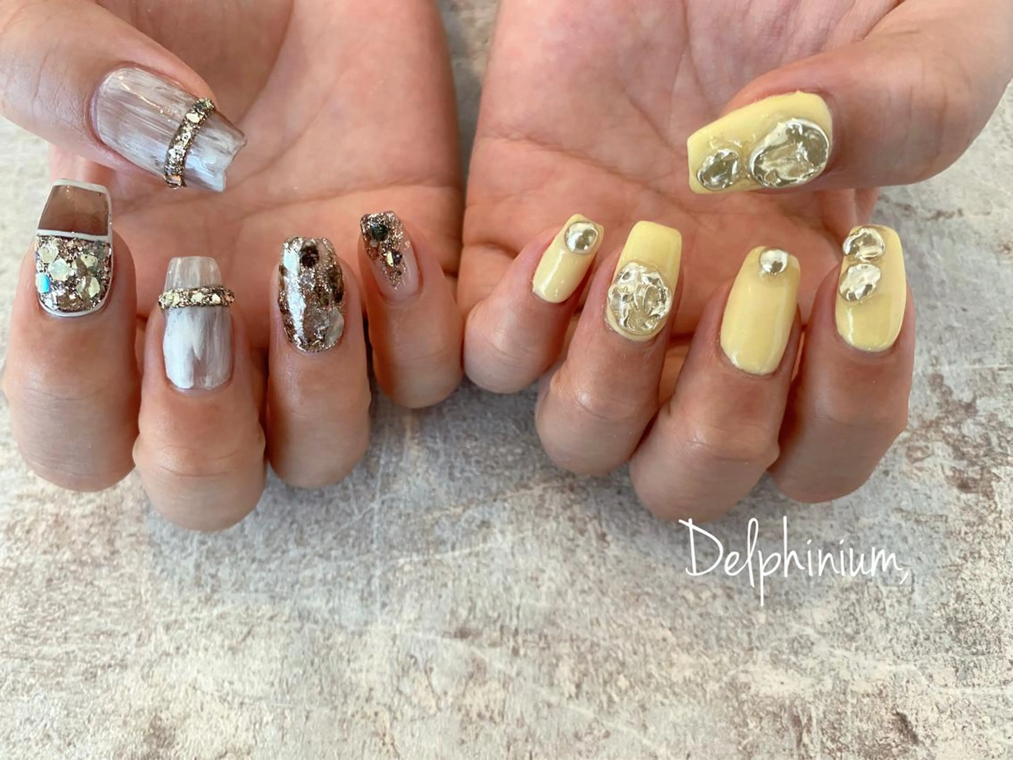 ネイル パステルネイル ハンドネイル 岡本 友恵のネイルデザイン