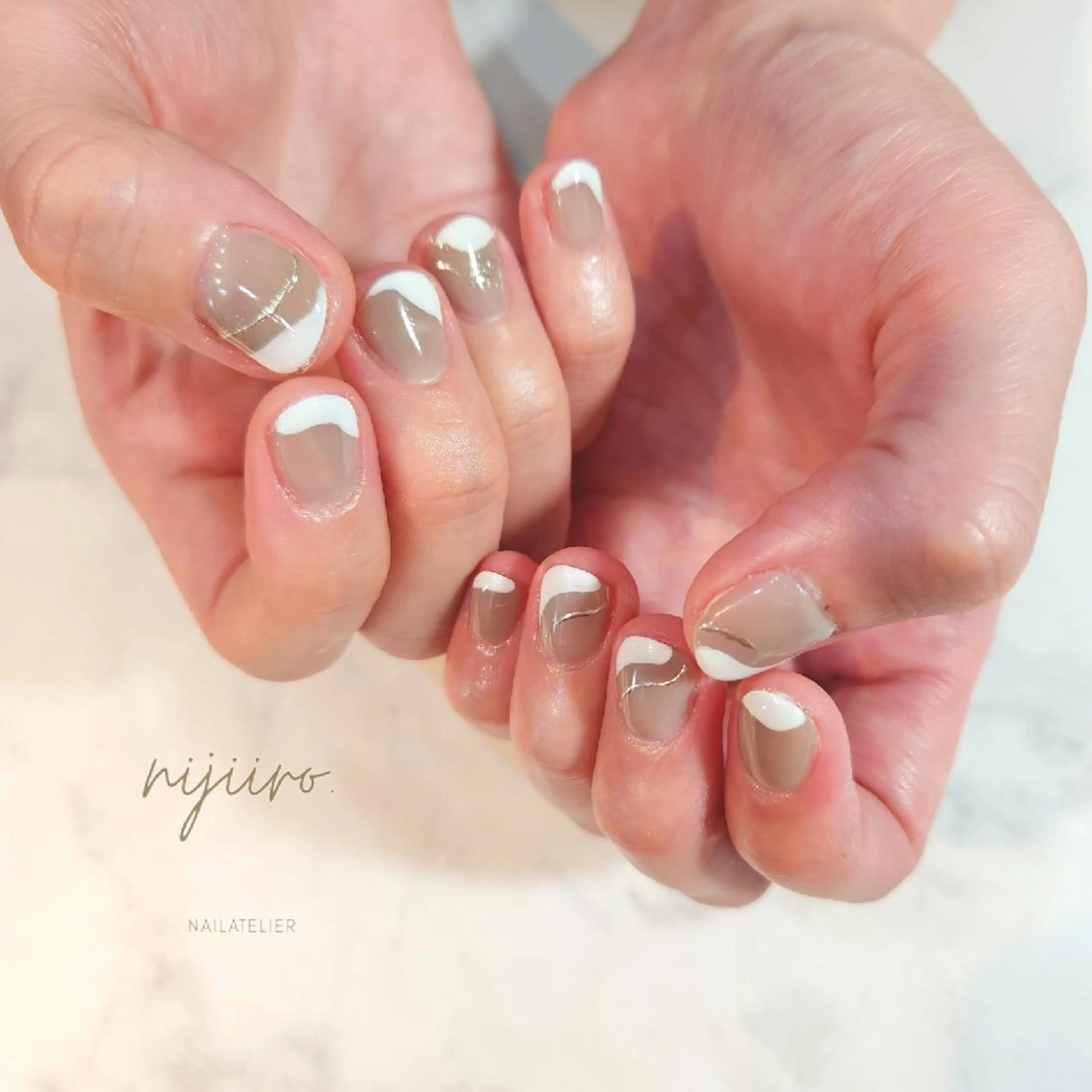 ネイル ハンドネイル nailatelier nijiiro.所属・nijiiro🌈 サトウのネイルデザイン
