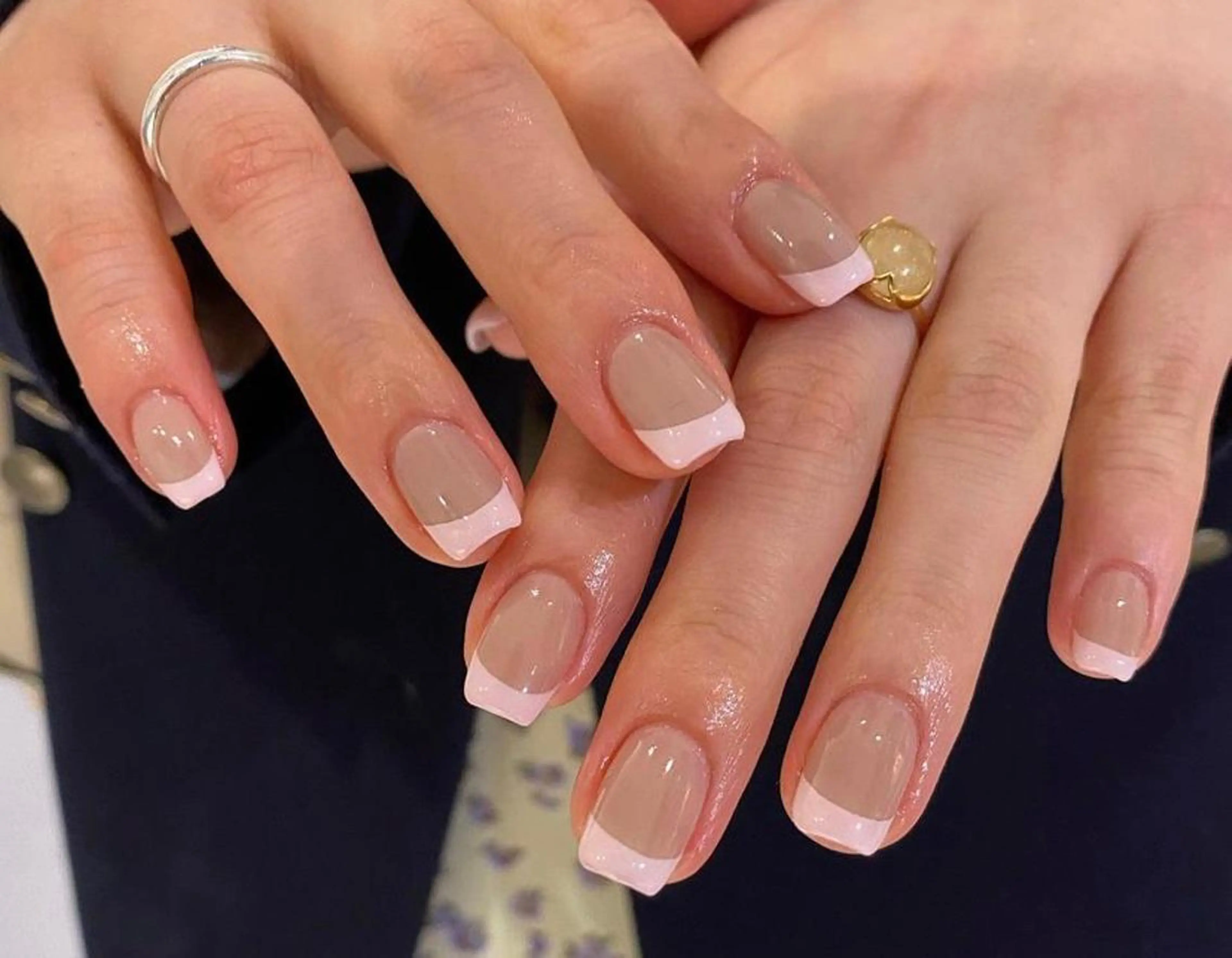 ネイル フレンチネイル ピンク musee art所属・Musee art 亀戸店のネイルデザイン