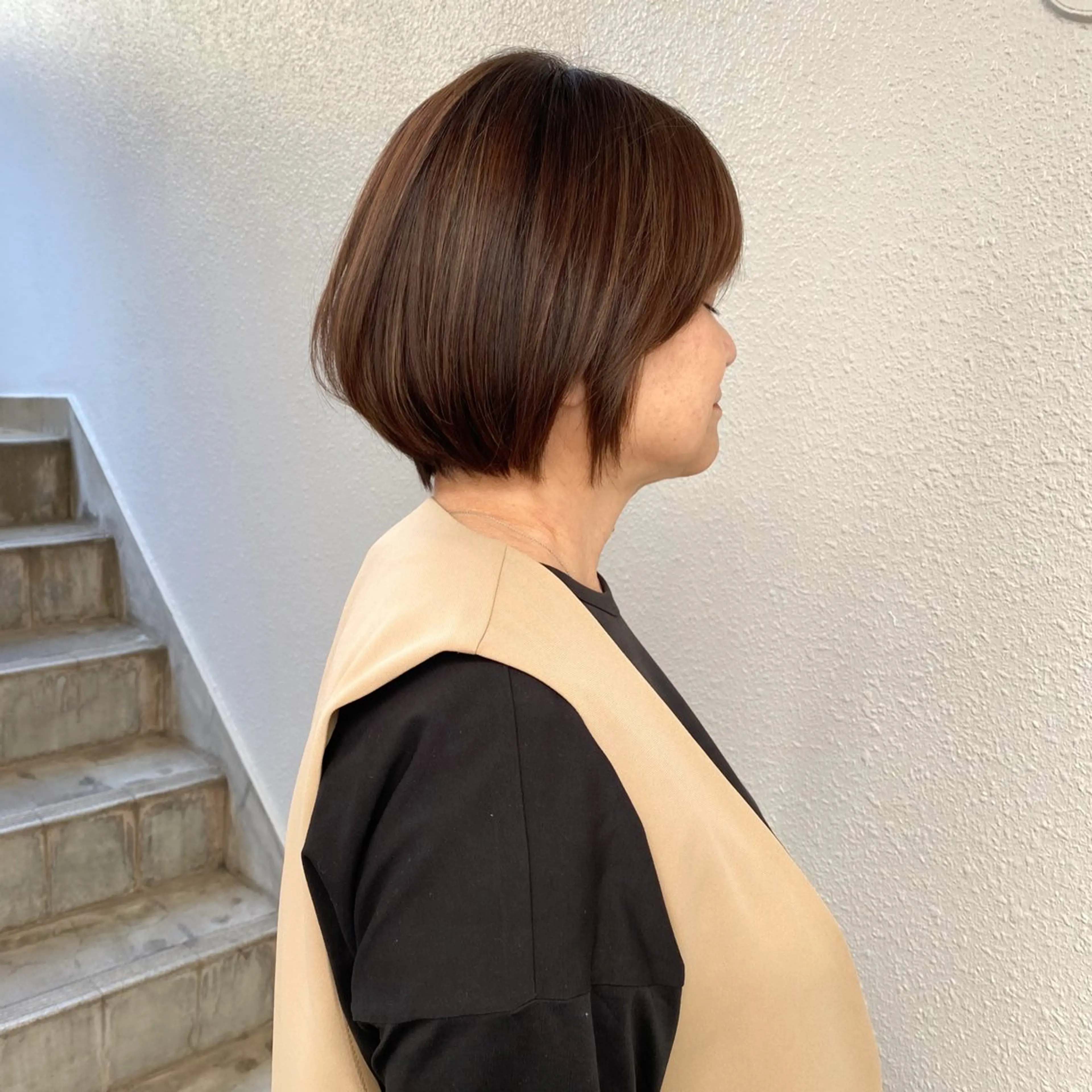 ショート とびまつ /ショート/脱白髪染のヘアスタイル