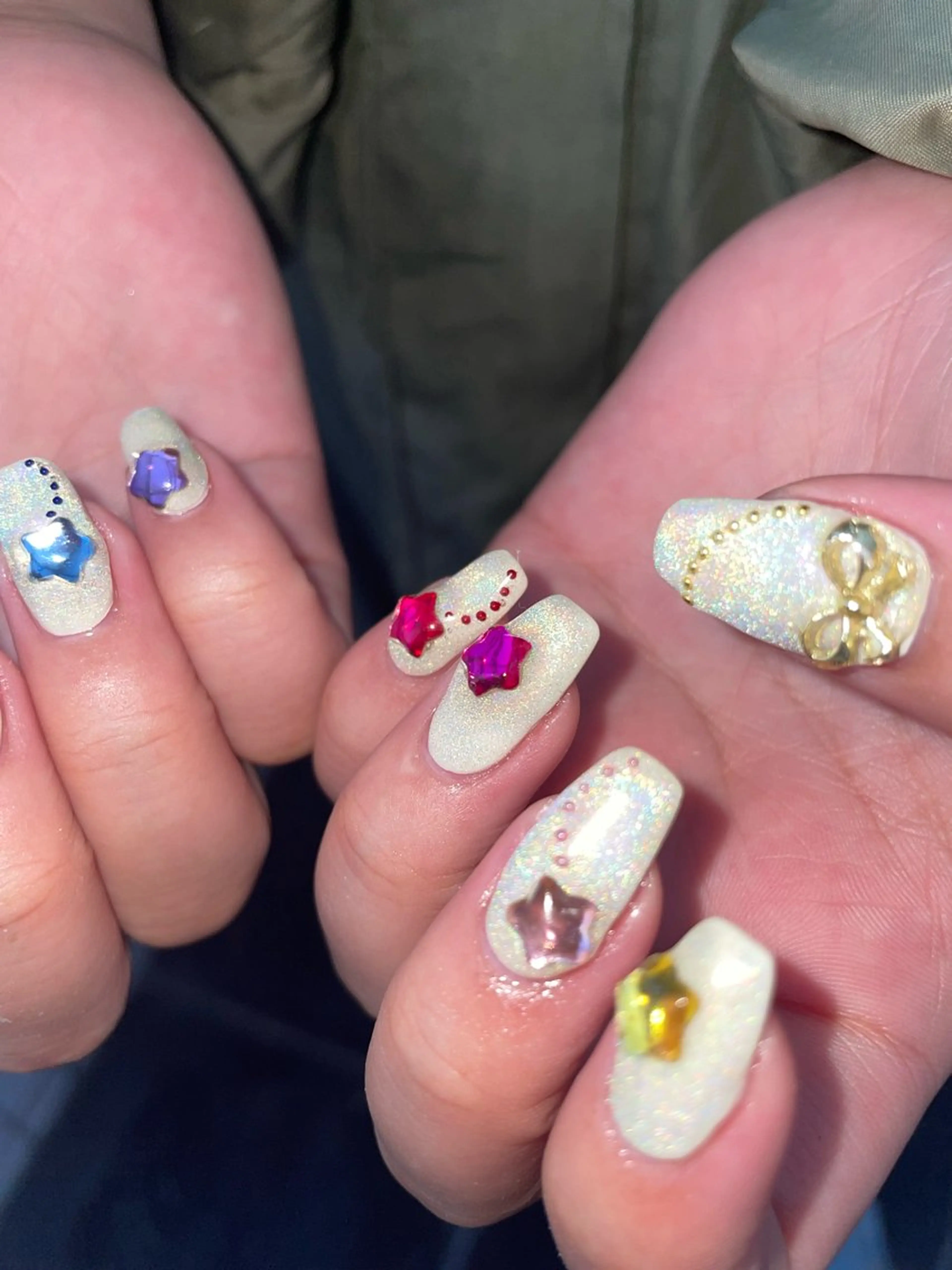 ネイル ジェルネイル マグネットネイル ハンドネイル Nail ヌシん家 AKANEのネイルデザイン