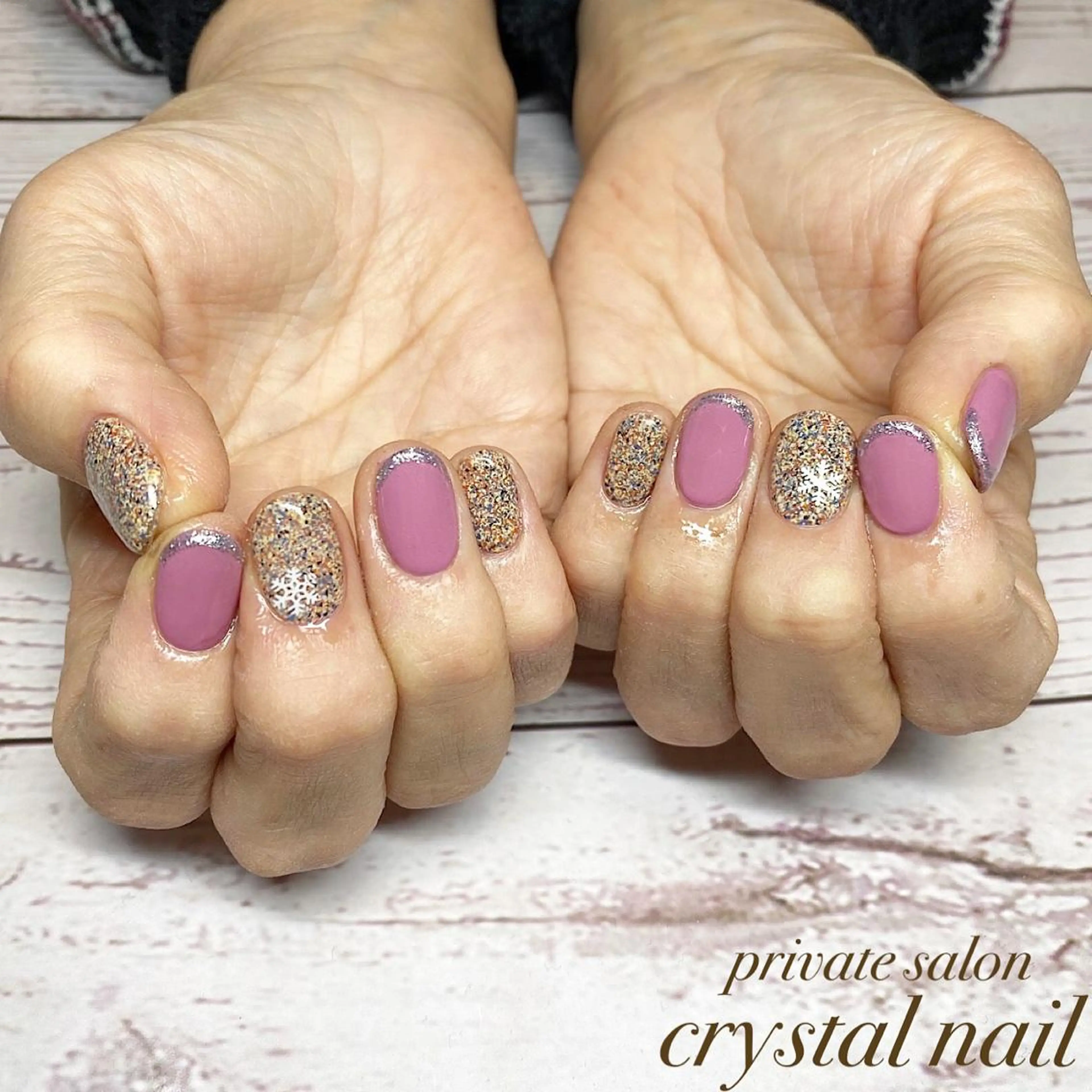 ネイル シンプルネイル Crystal Nailのネイルデザイン