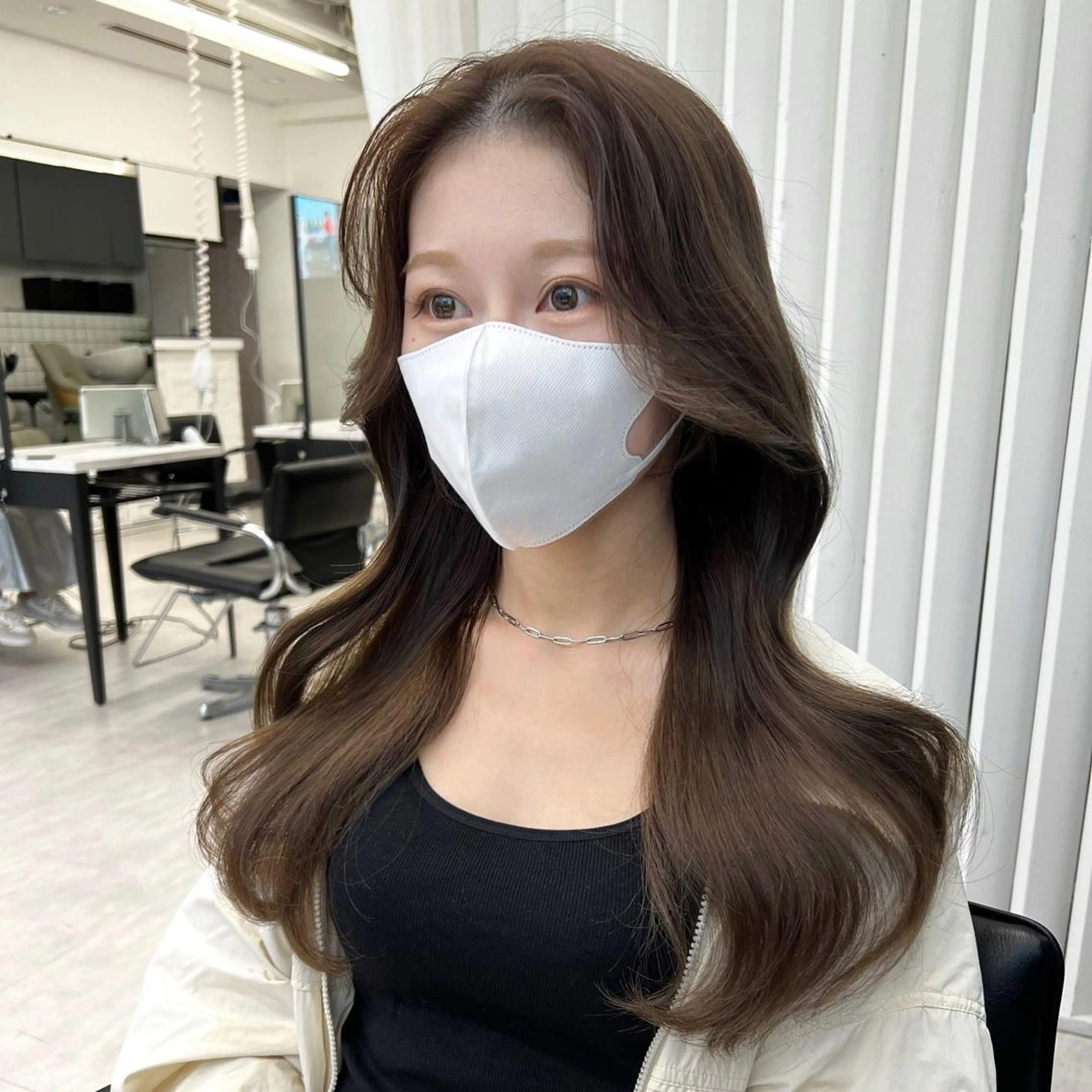 ロング 韓国ヘア♡ 顔まわりカットayaのヘアスタイル