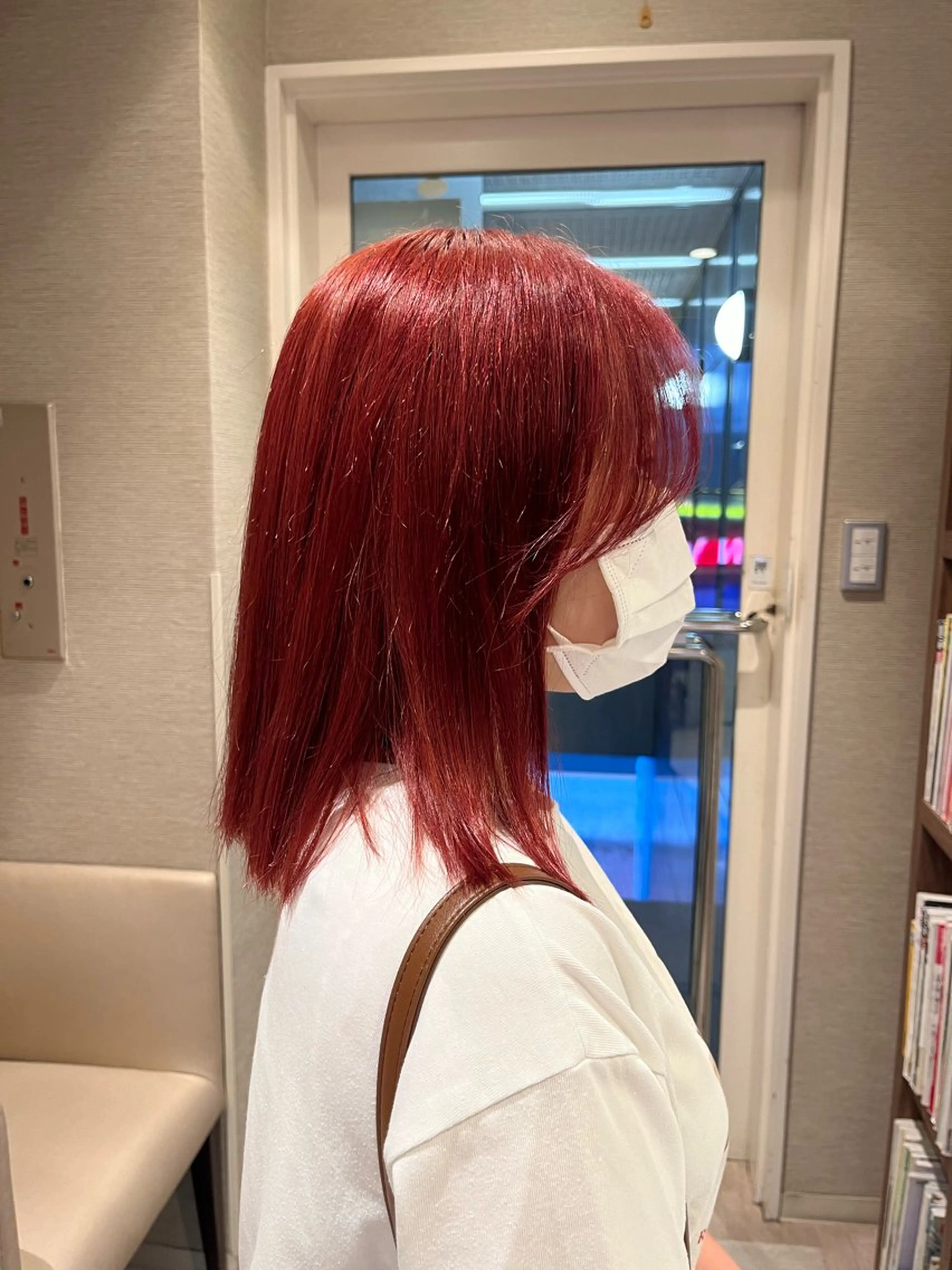 ミディアム カラー ピンクカラー dogstar小林諒 レイヤー/パーマのヘアスタイル