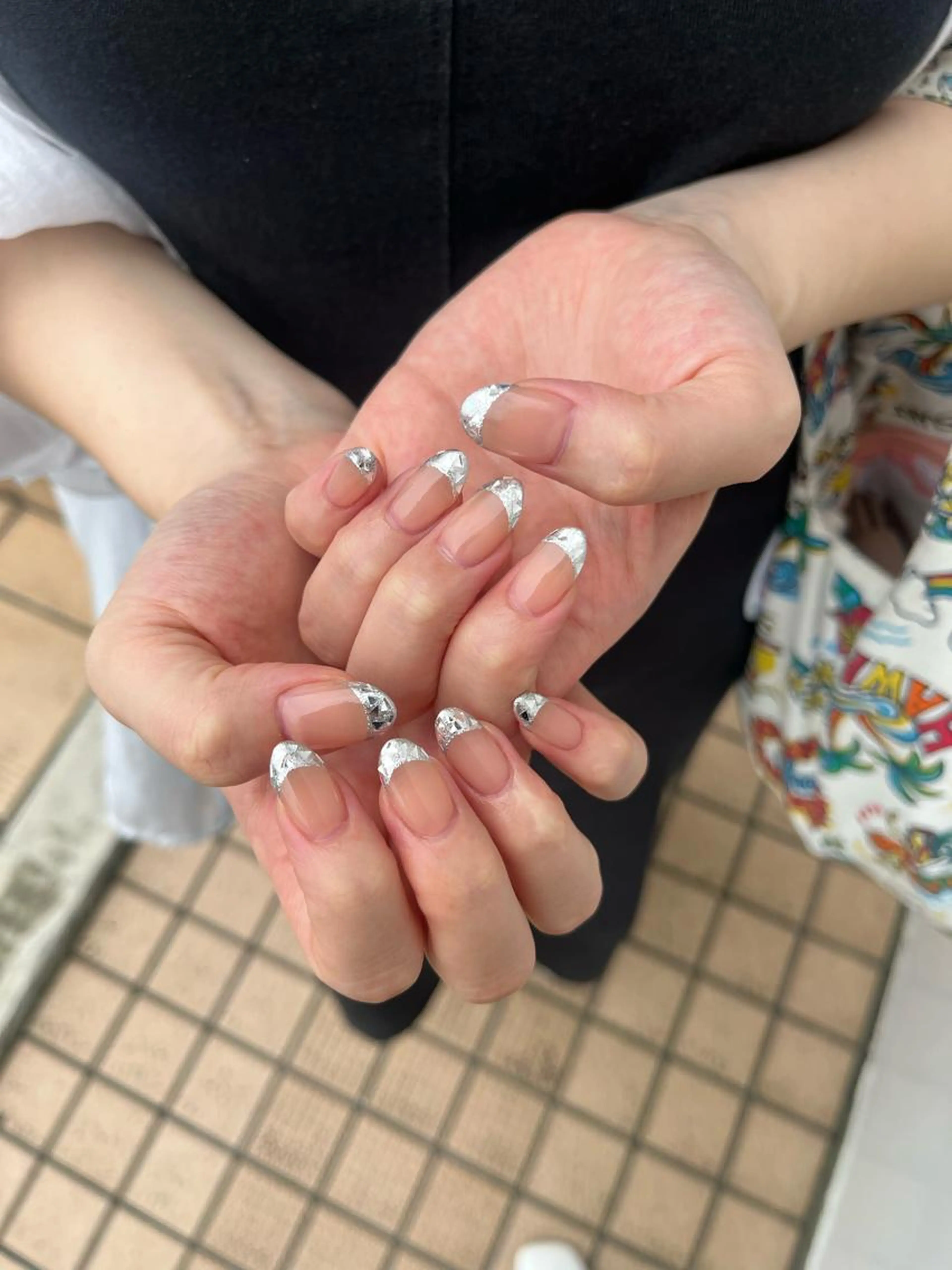 🤍ハンドカラーベースフレンチ🤍の写真