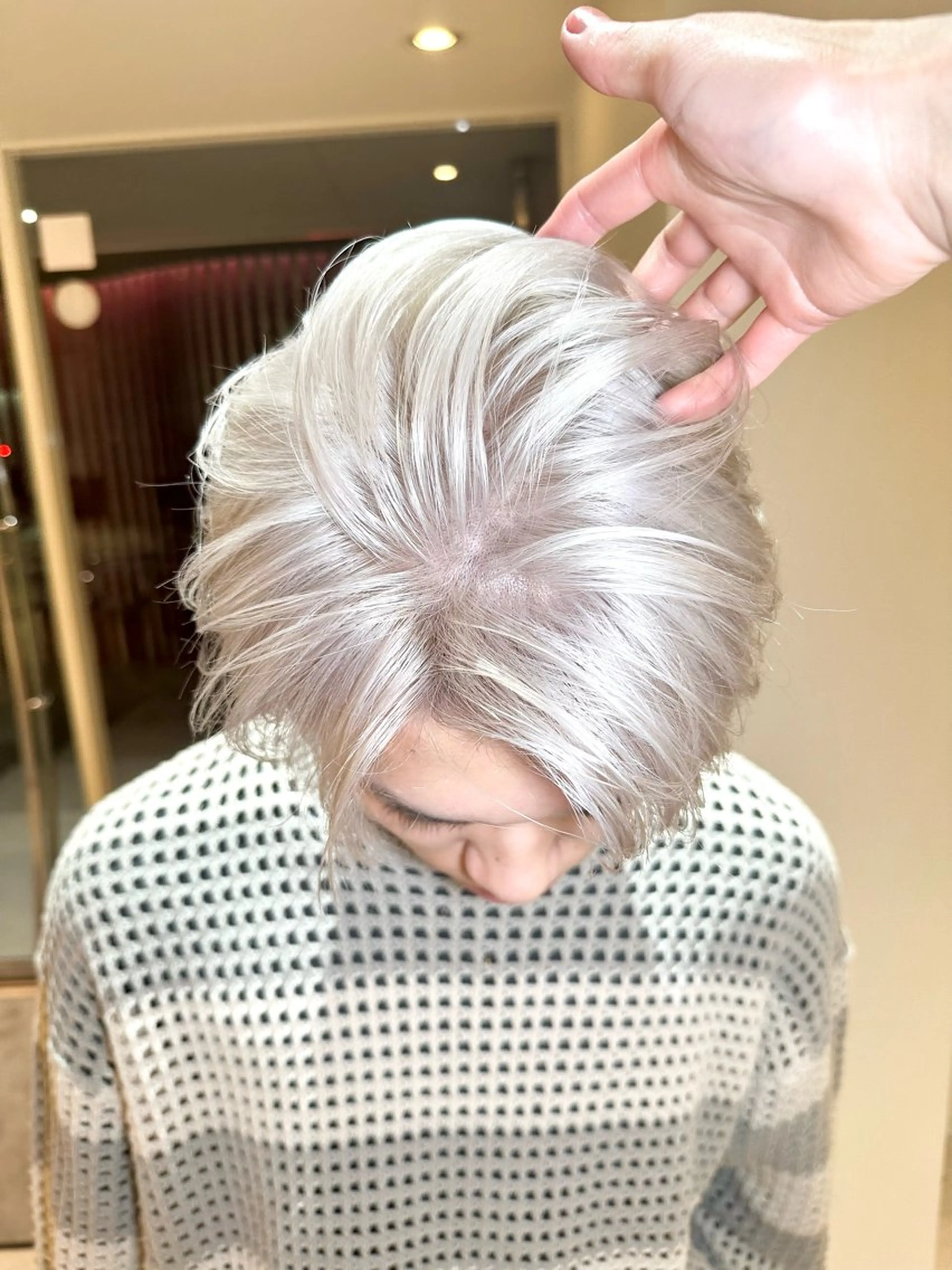 ショート カラー メンズ カット ヘアカラー トリートメント ダメージレスブリーチ HIROSHIのヘアスタイル