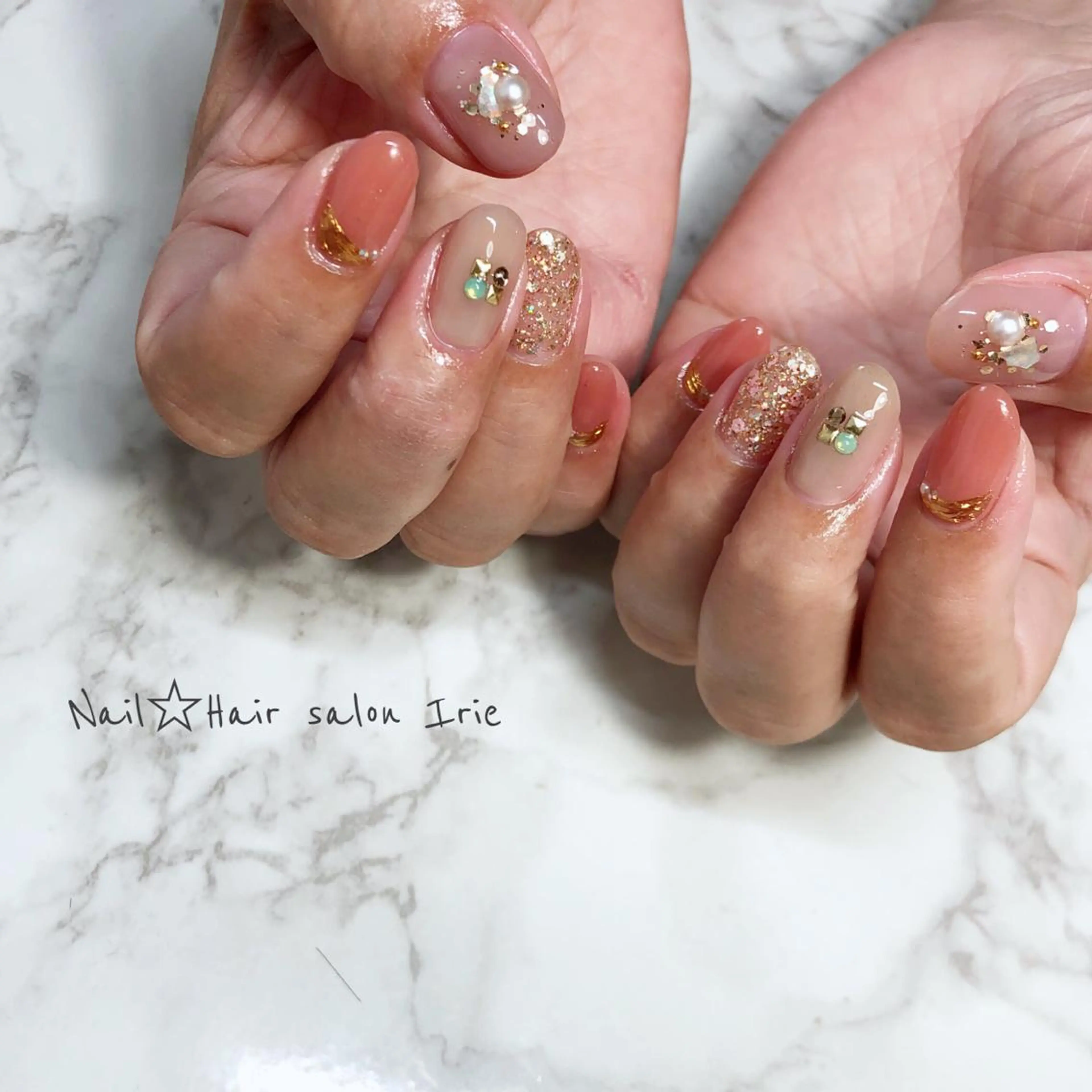 ネイル ハンドネイル Hair salon Irie所属・與儀 知佳のネイルデザイン