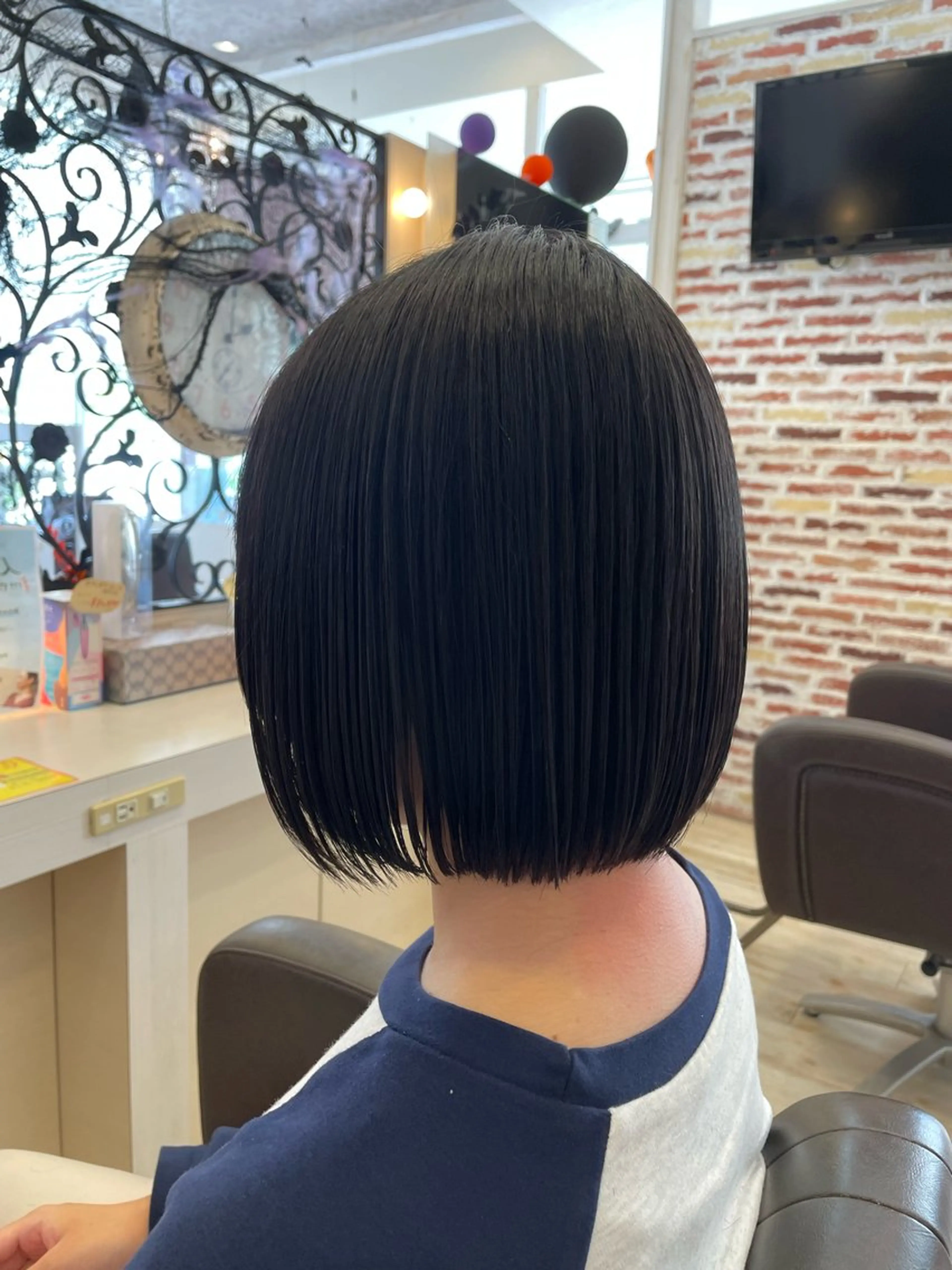 ミディアム 切りっぱなしボブ ボブ Crén by marie 真嘉比店所属・東恩納 誠のヘアスタイル