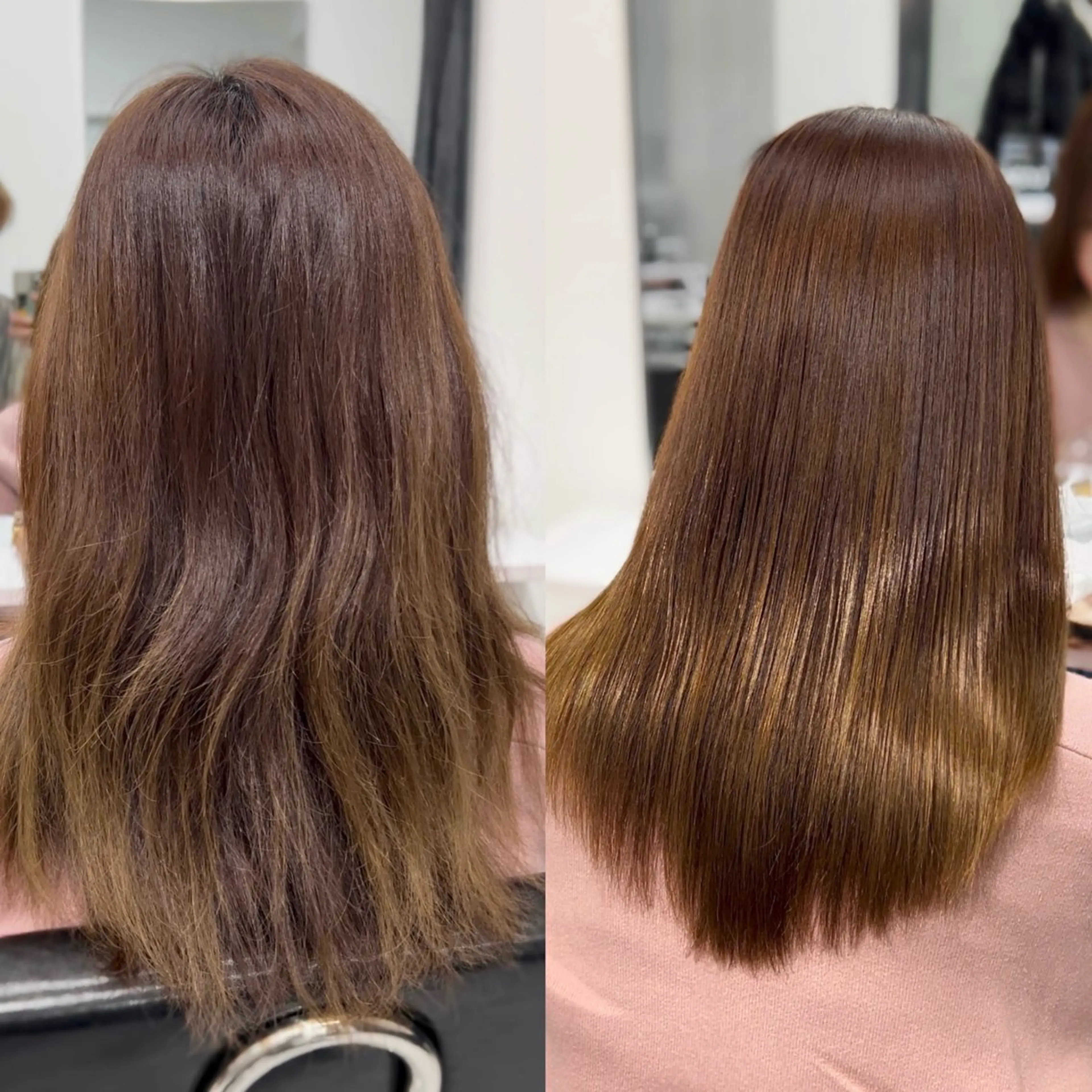 セミロング 縮毛矯正 トリートメント LOMKH所属・シールエクステ/ レイヤー/タツヤのヘアスタイル