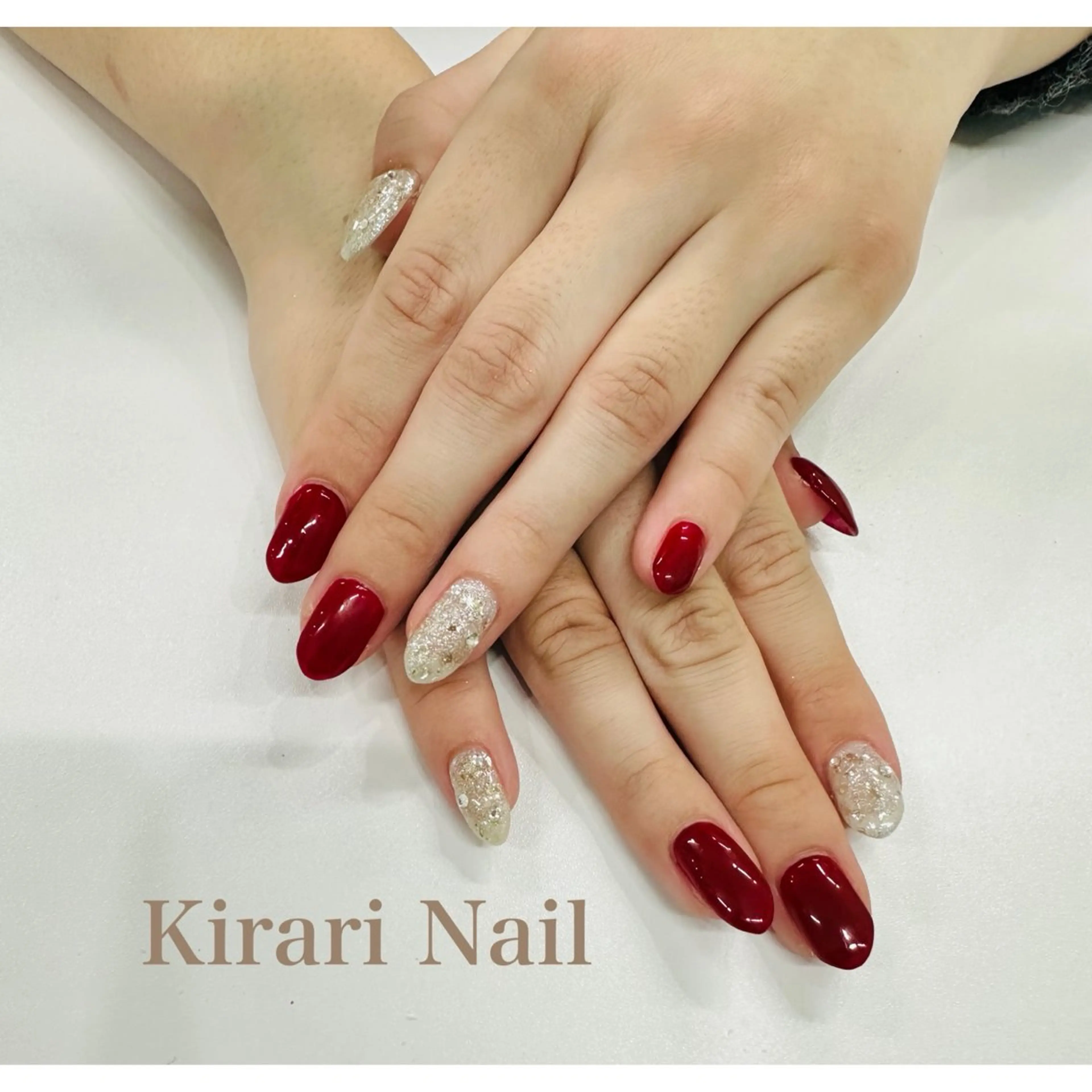 【ジェルオフ無】平日・ジェルカラー2色までorラメグラデorマグネット可の写真