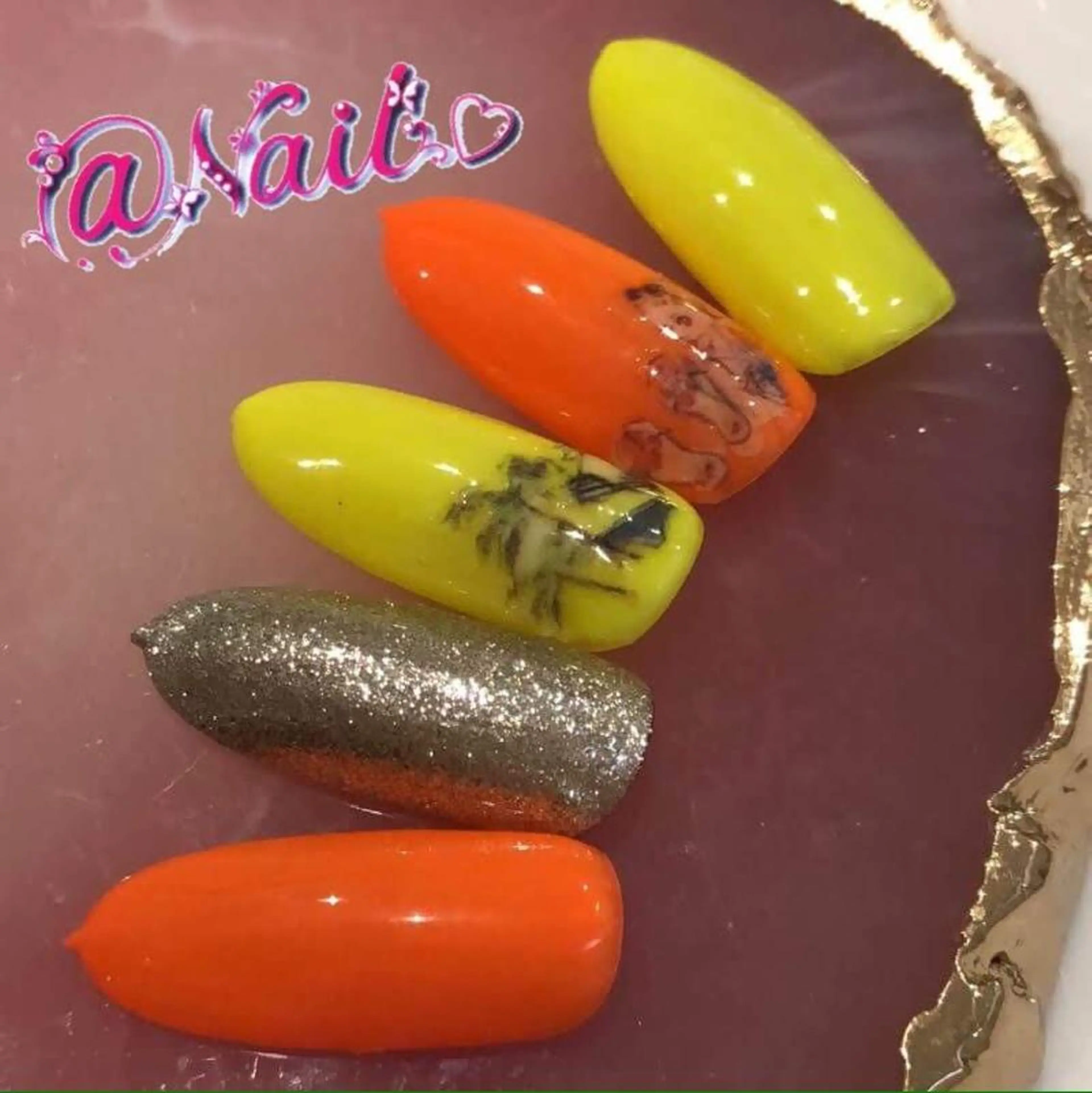 ネイル ネイルチップ 小尾 栞のネイルデザイン