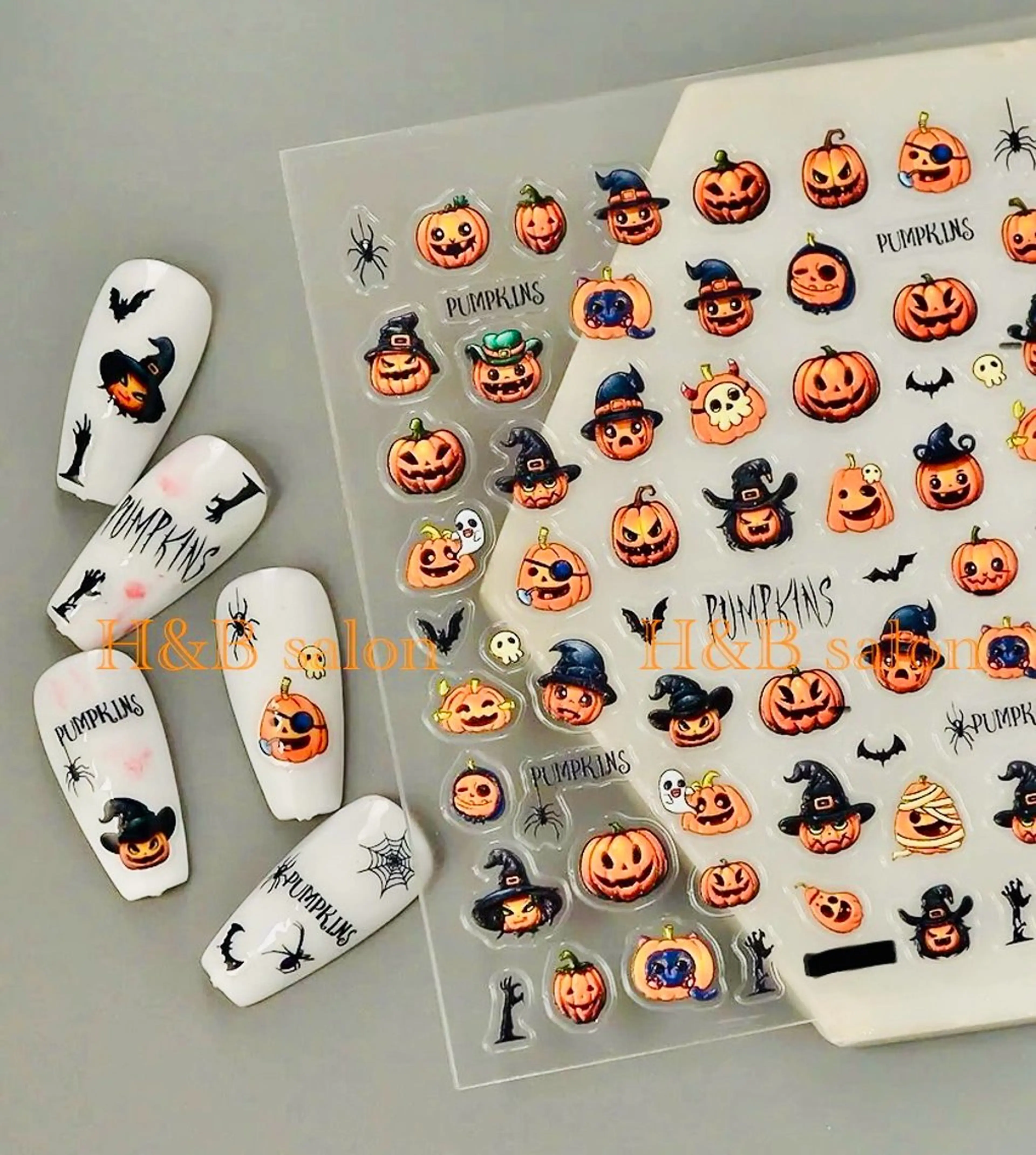 ネイル チークネイル ハロウィン 韓国ネイル マグネットネイル ミラーネイル H&B せつかのネイルデザイン