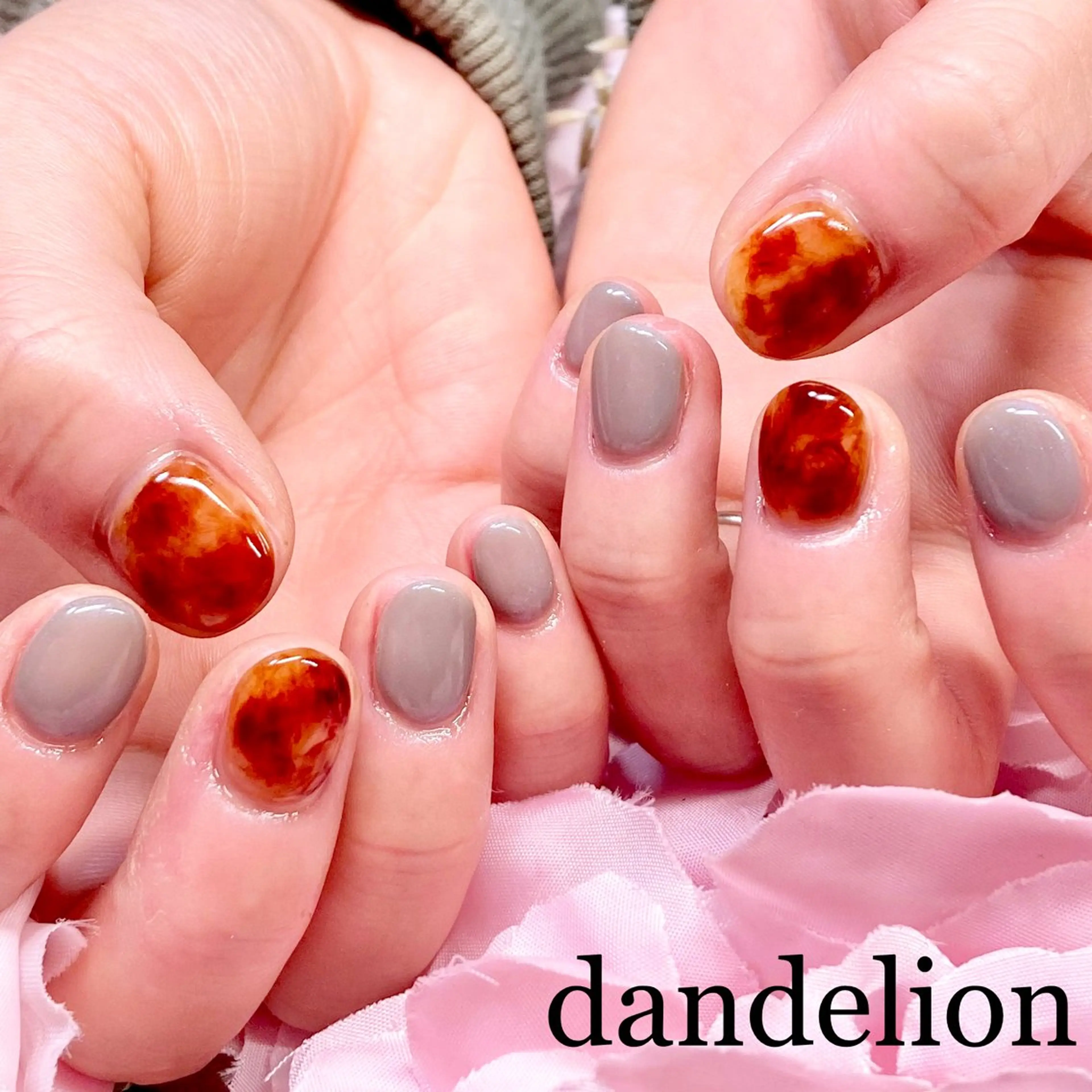 ネイル ハンドネイル ハンドケア dandelion ダンデライオンのネイルデザイン