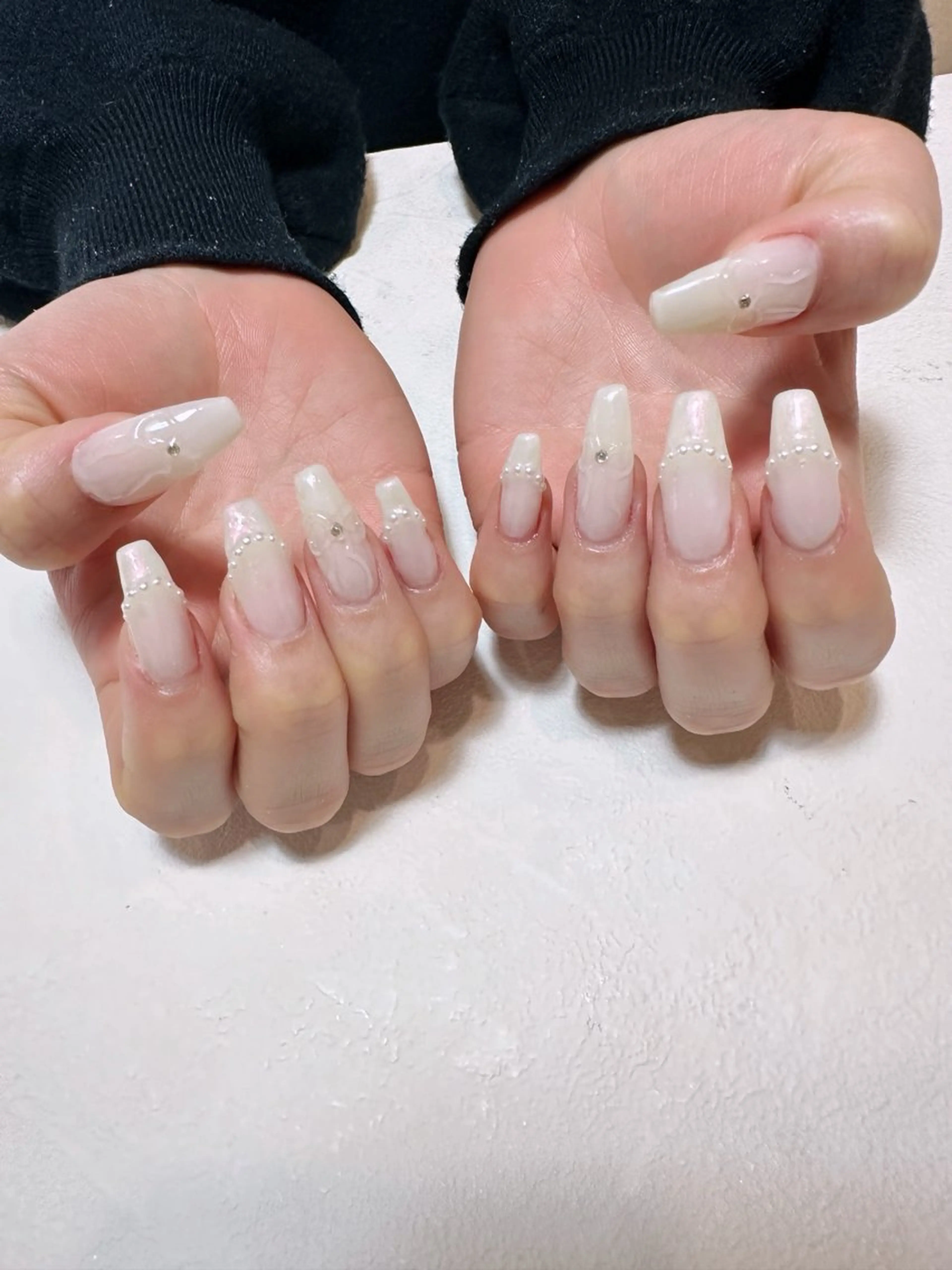 セミロング ハンドネイル YURI ◡̈ nagoyaのネイルデザイン