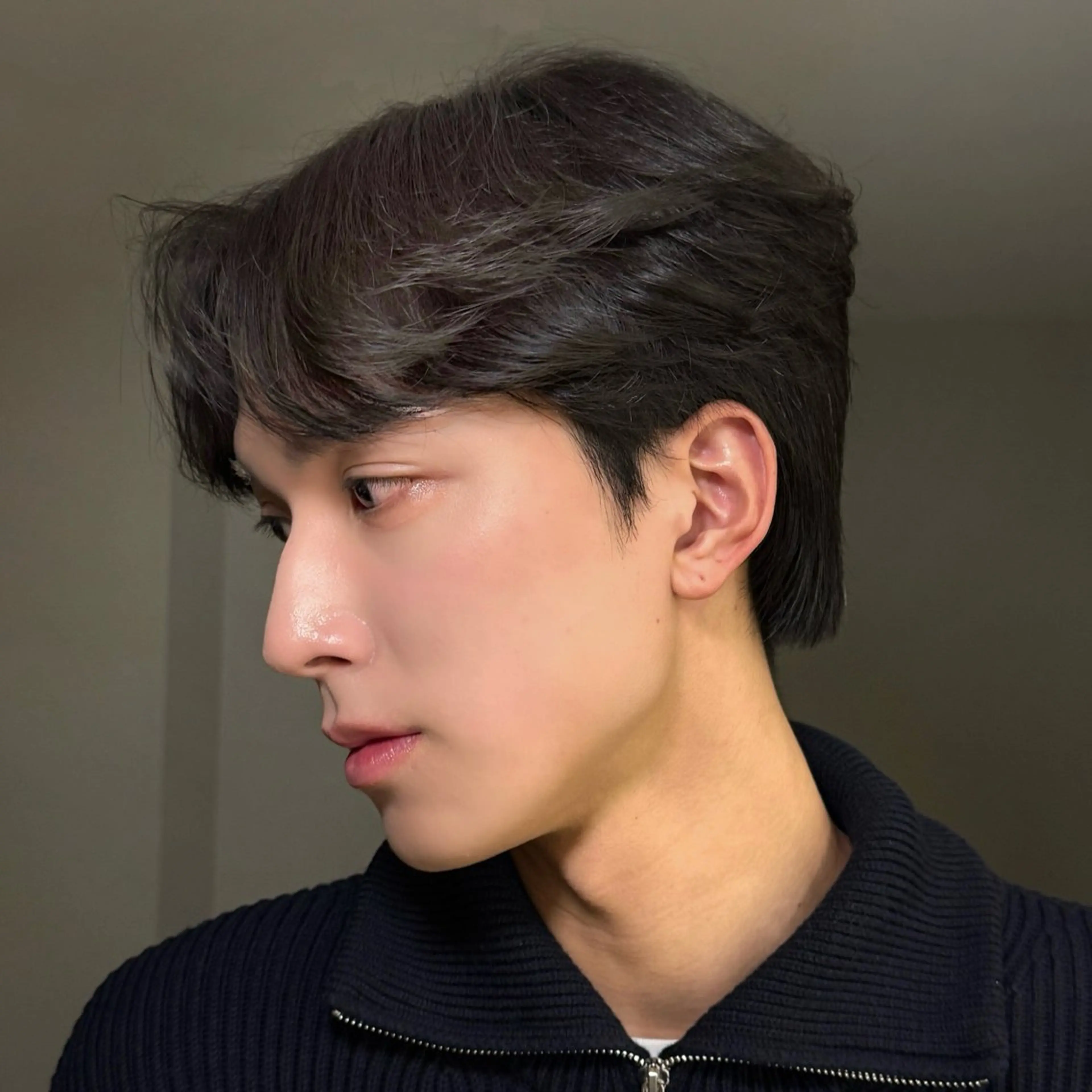 メンズ カット パーマ トリートメント GO TODAY シェアサロン原宿 Verno所属・センターパート特化/ メンズカット/ヒロキのヘアスタイル