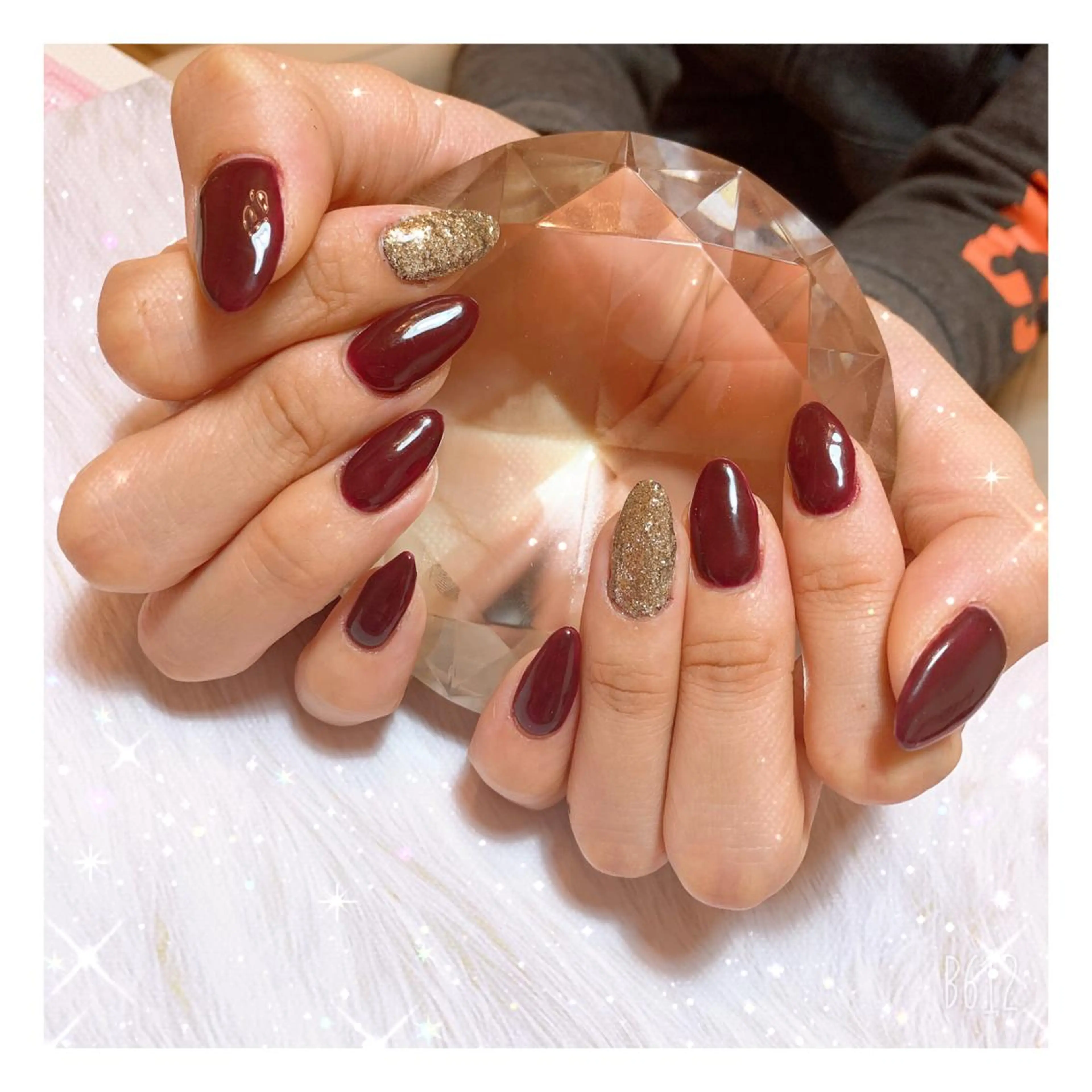 ネイル ラメ(グリッター) ラメグラデーション ワンカラーネイル C's coffret所属・C's coffretのネイルデザイン