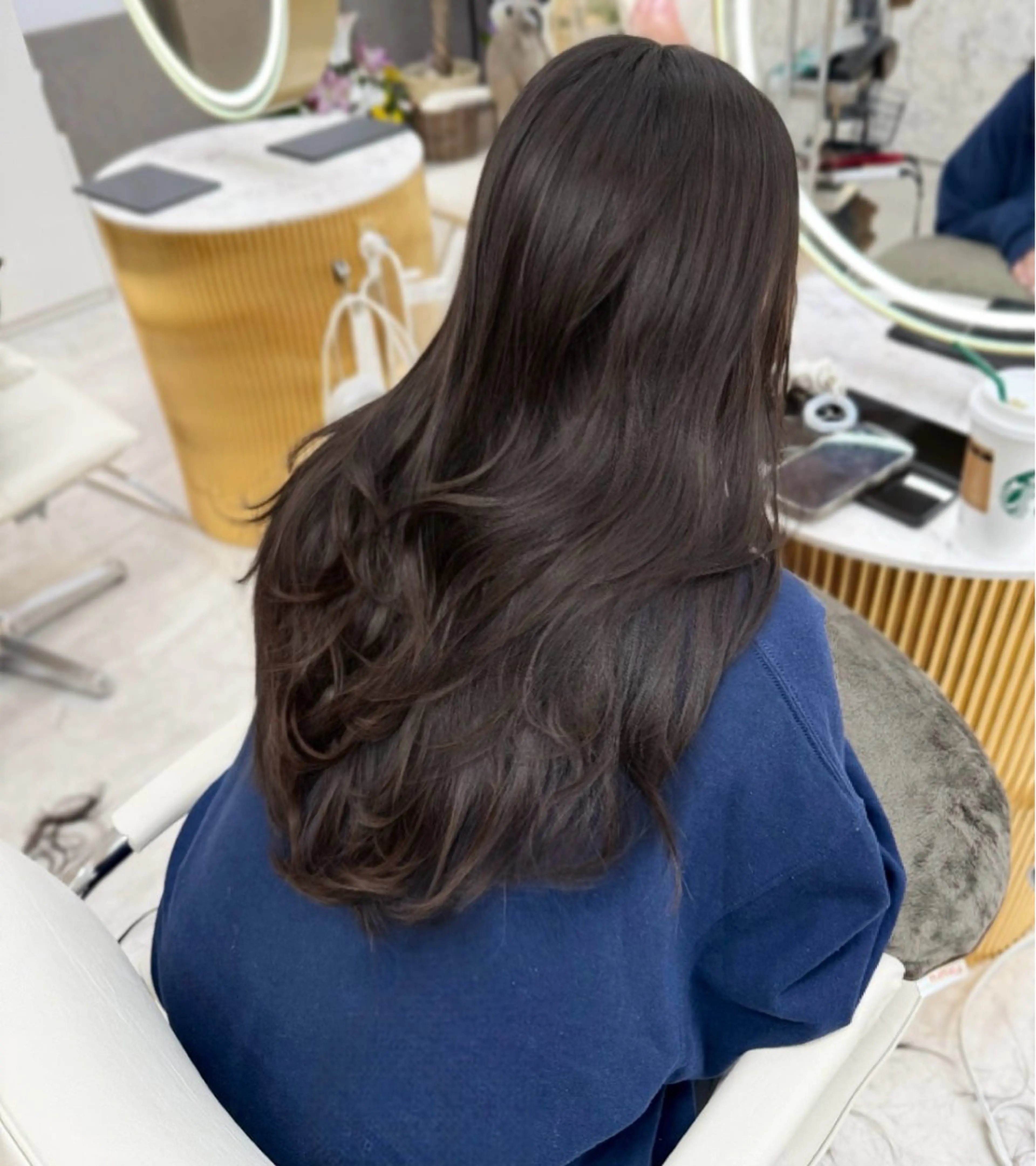 ロング 顔周りカット/髪質改 善/新宿/畑中稔里のヘアスタイル