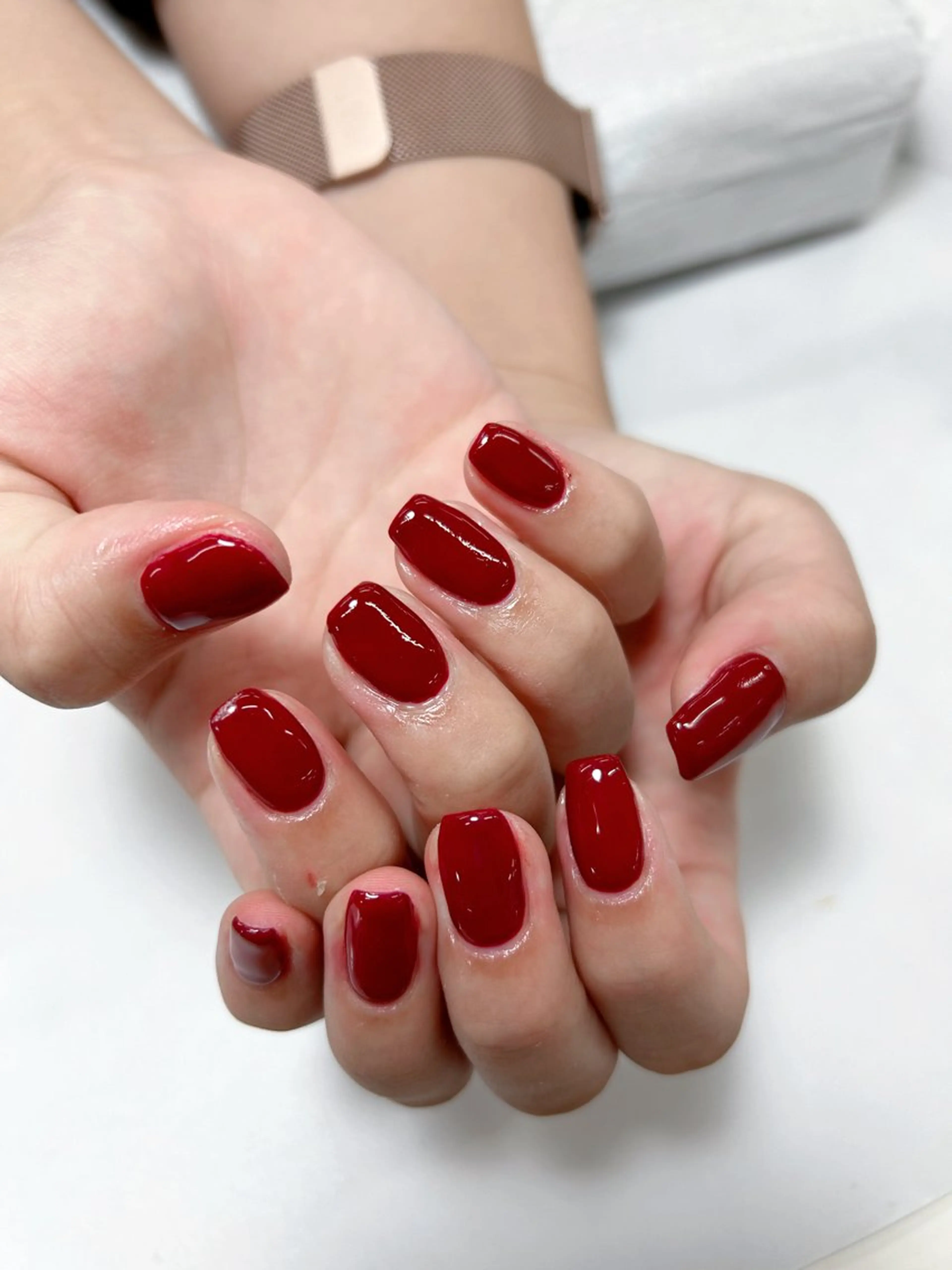 ネイル ボルドー ジェルネイル MAXKELLY MAIのネイルデザイン