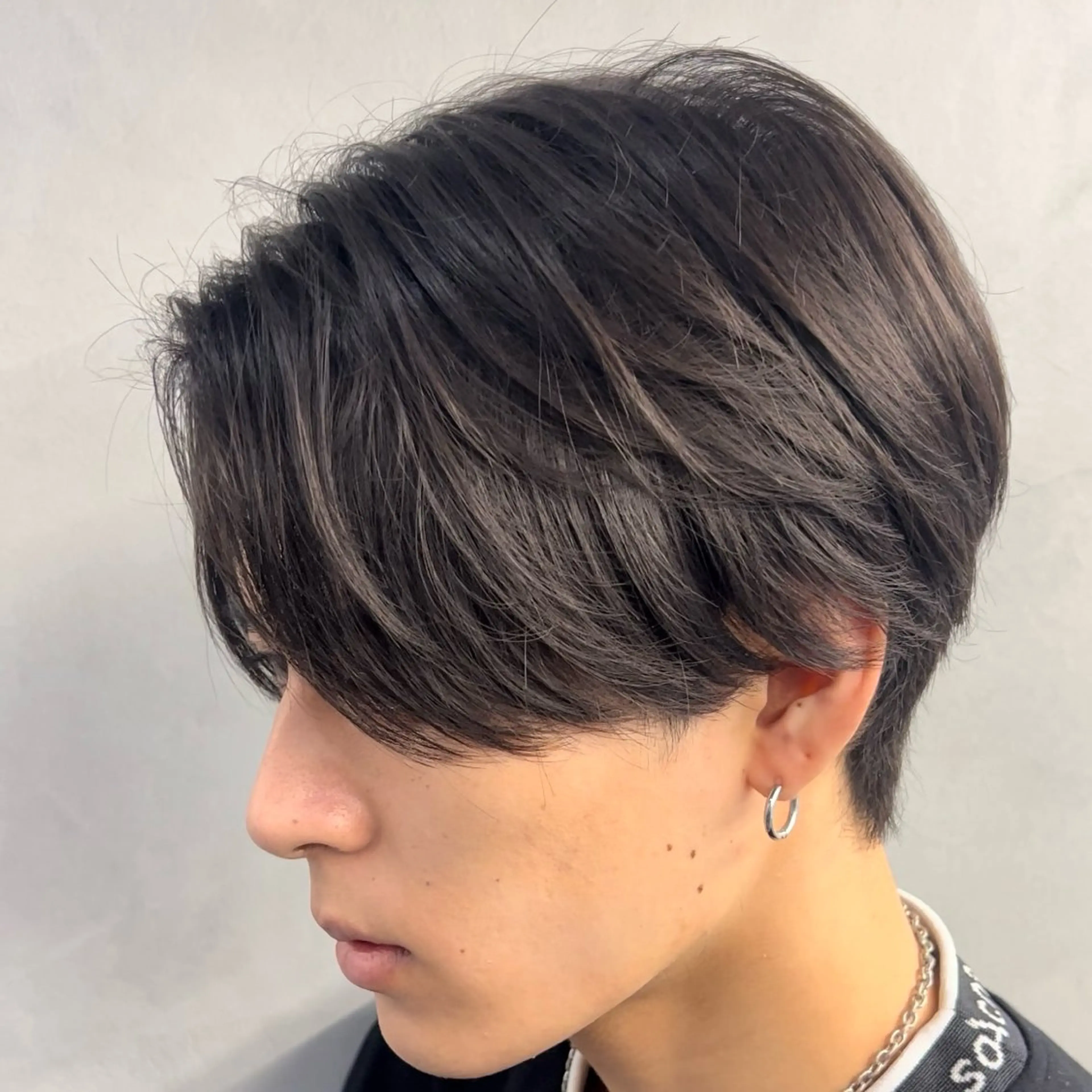 ミディアム パーマ ヘアアレンジ メンズ カット パーマ fifth Tokyo所属・fifth 石川 凪のヘアスタイル