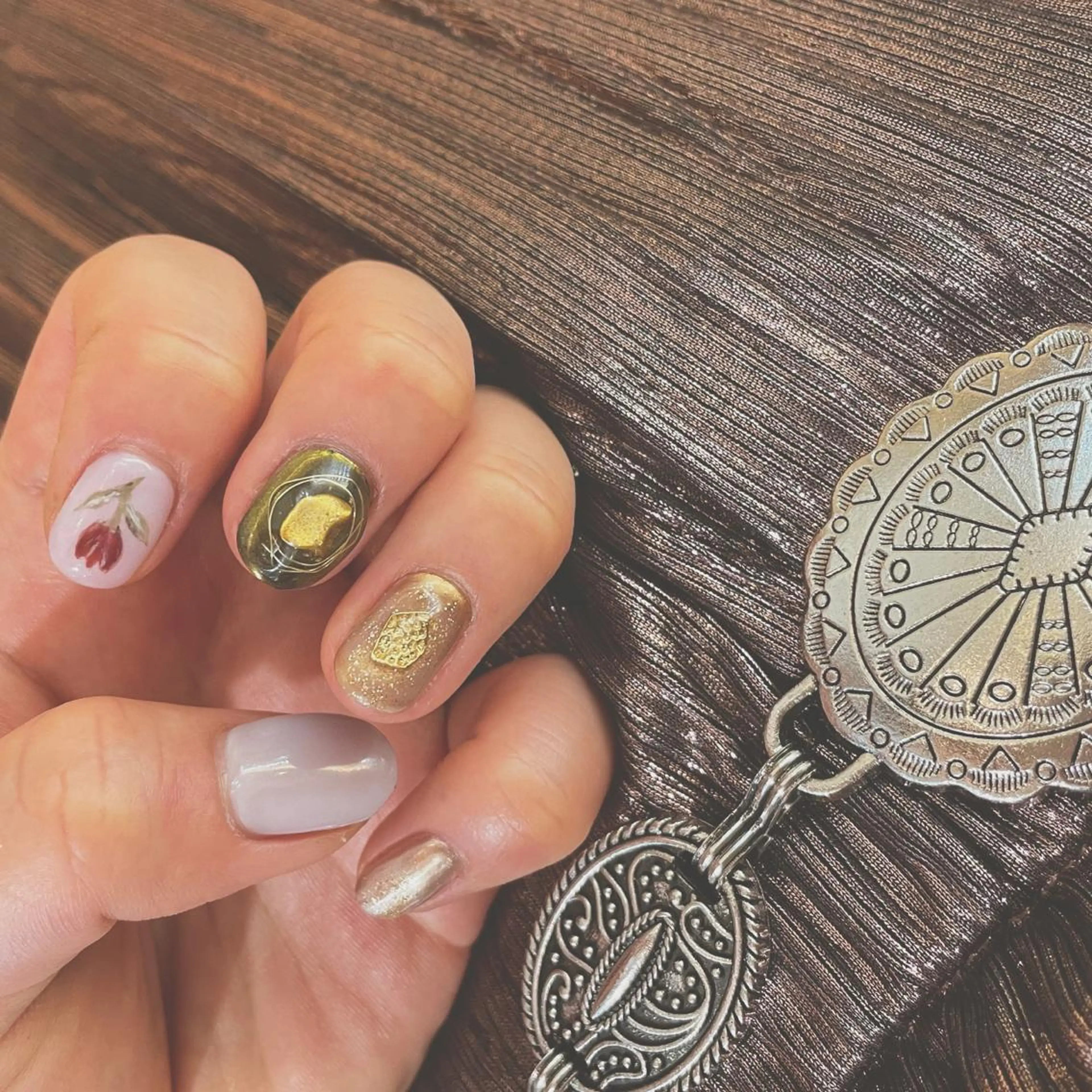 セミロング カラー ヘアアレンジ ヘアカラー ハイトーンピンク🍑 ブリーチ🍑RINAのヘアスタイル