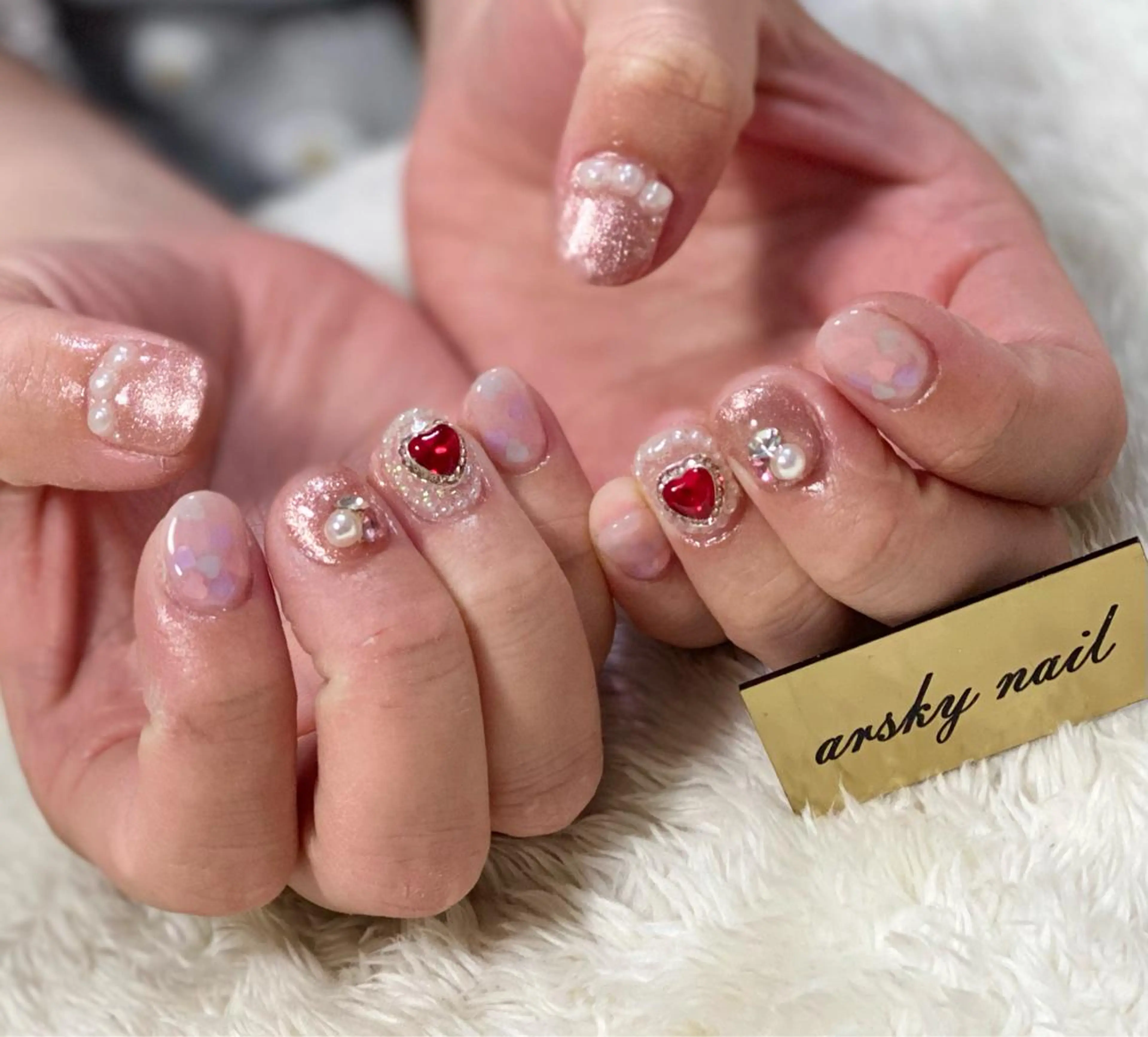 ネイル ハート バレンタイン Mateo Nail Artのネイルデザイン