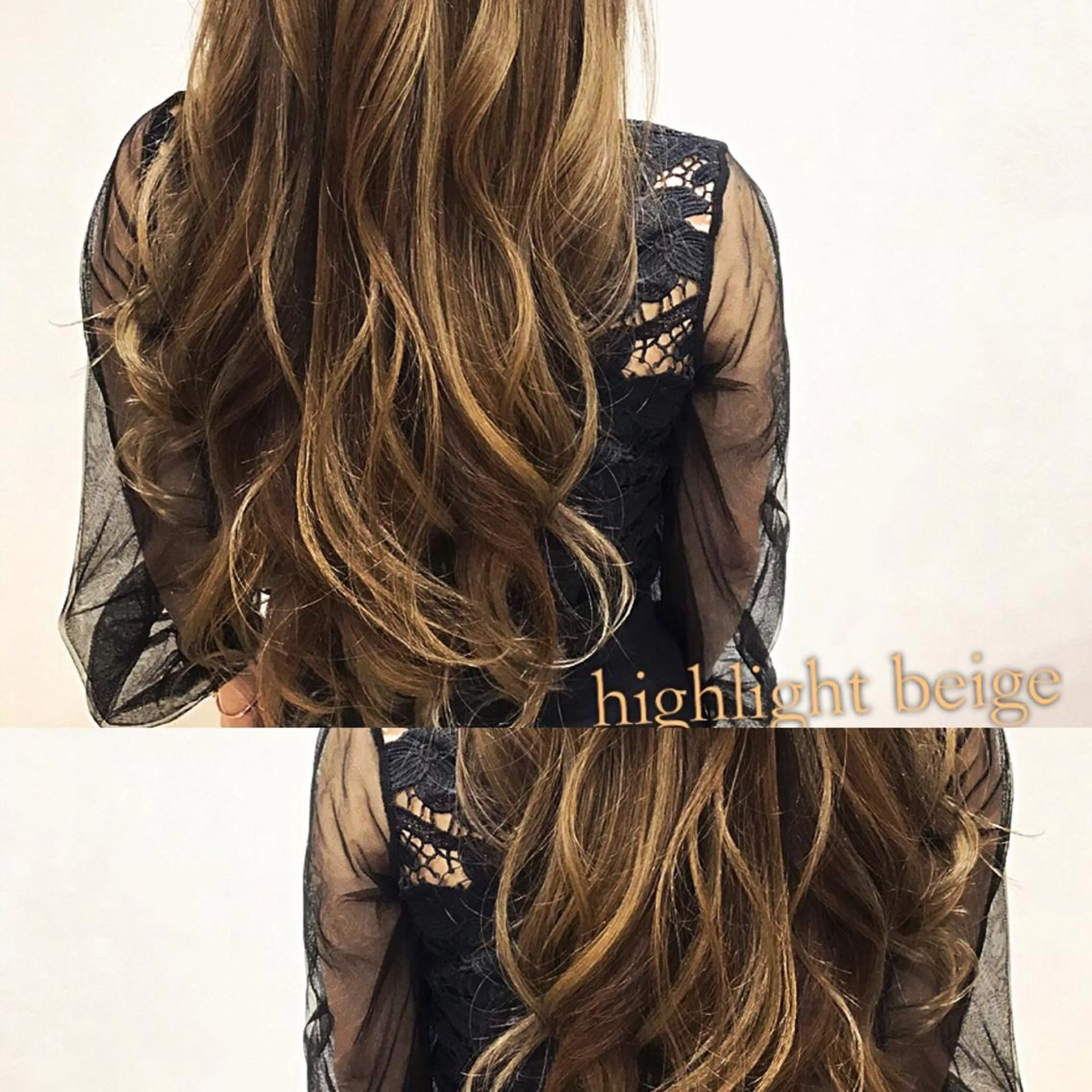 ロング カラー ヘアアレンジ ハイライトカラー ハイライト ルーチェヘアー 北摂エリアNo.1のヘアスタイル