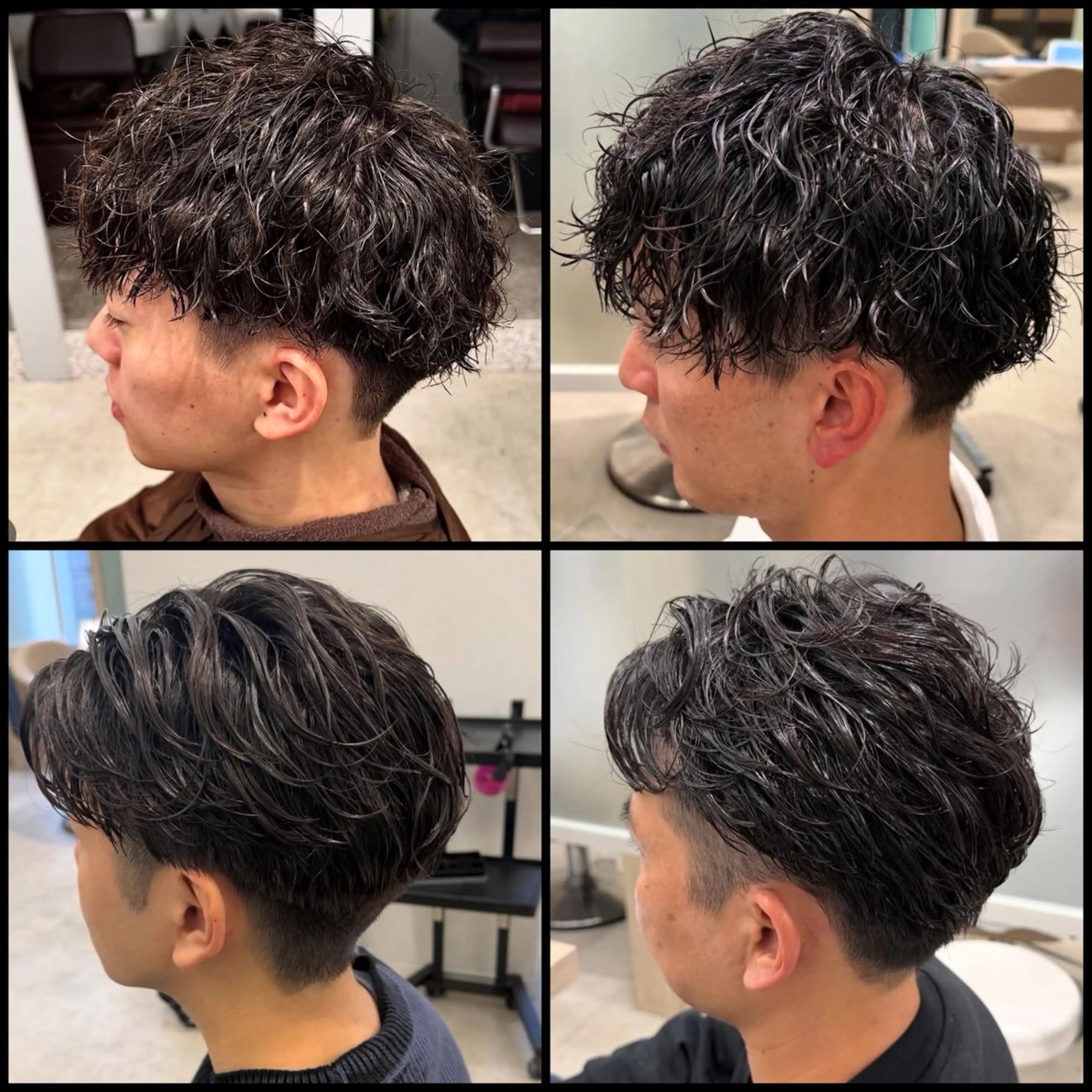 パーマ メンズ ビジネス メンズパーマ カット ヘアカラー トリートメント EARTH菊名店👾 ひらのすぐるのヘアスタイル