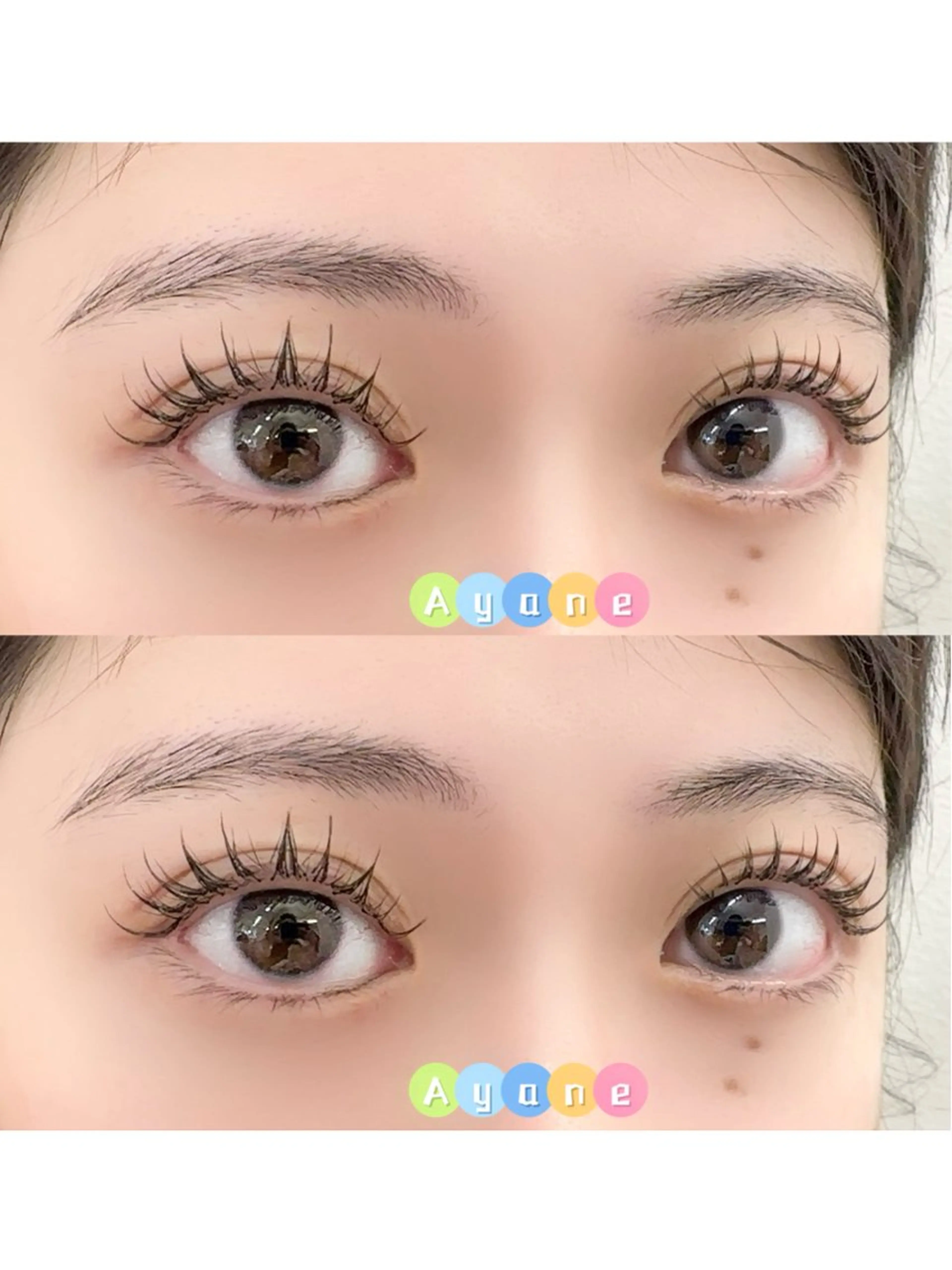 マツエク・マツパ 付け放題 バインドロック 束感まつ毛 フラットラッシュ 韓国風マツエク ACIEL EYELASH SALON所属・あ やねのマツエク・マツパデザイン