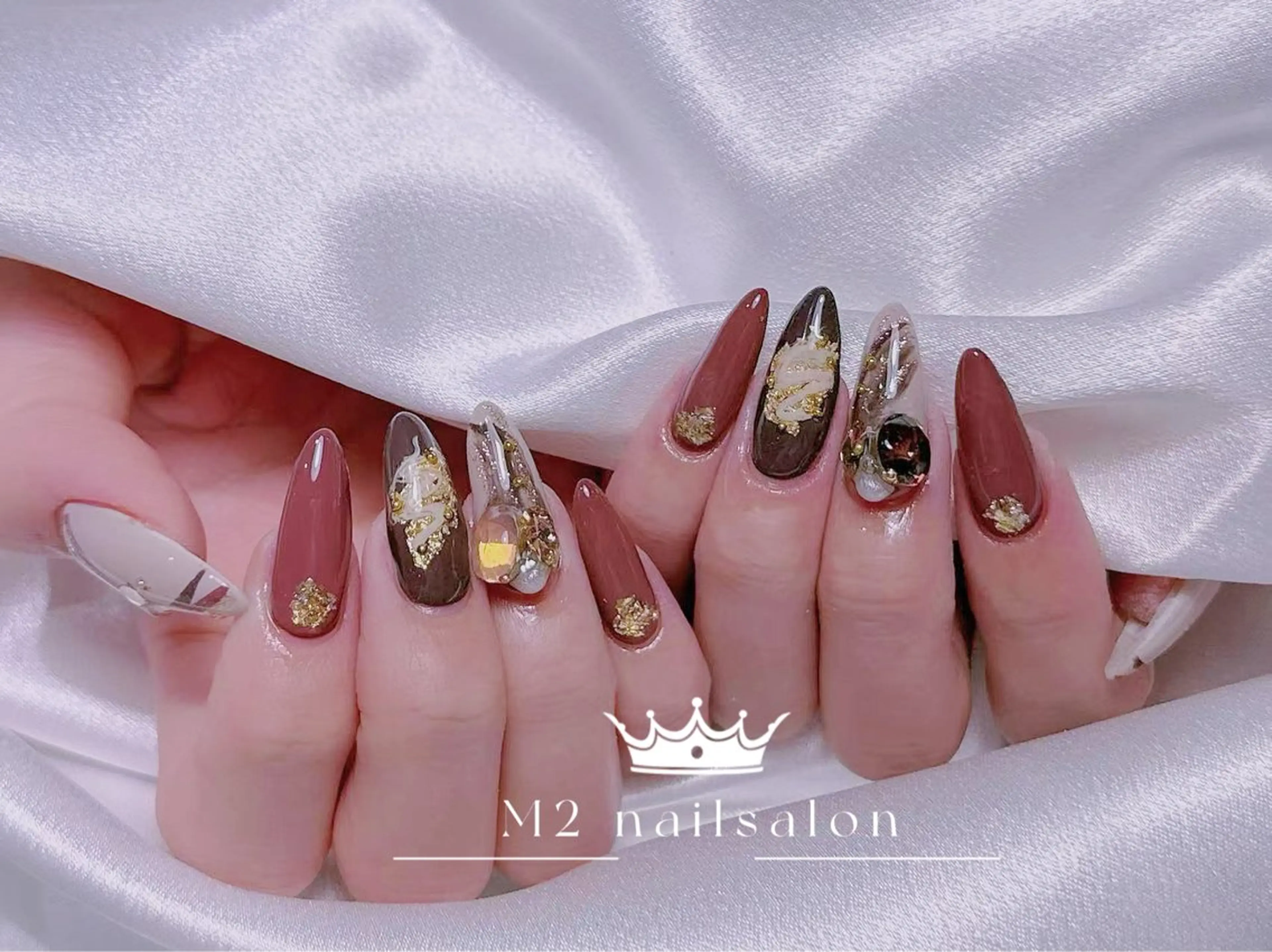 ネイル ハンドネイル 長さだし専門店 M2 rikaのネイルデザイン