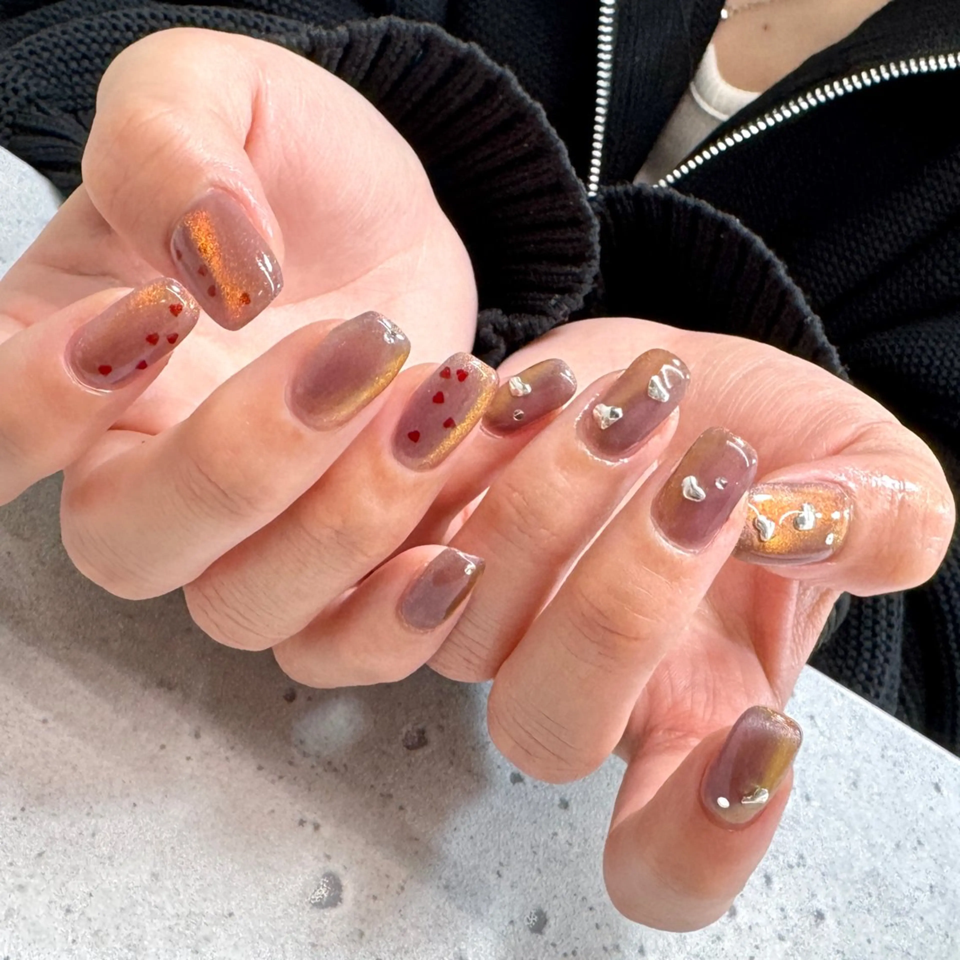 ネイル ハンドネイル pointillé .ayaのネイルデザイン