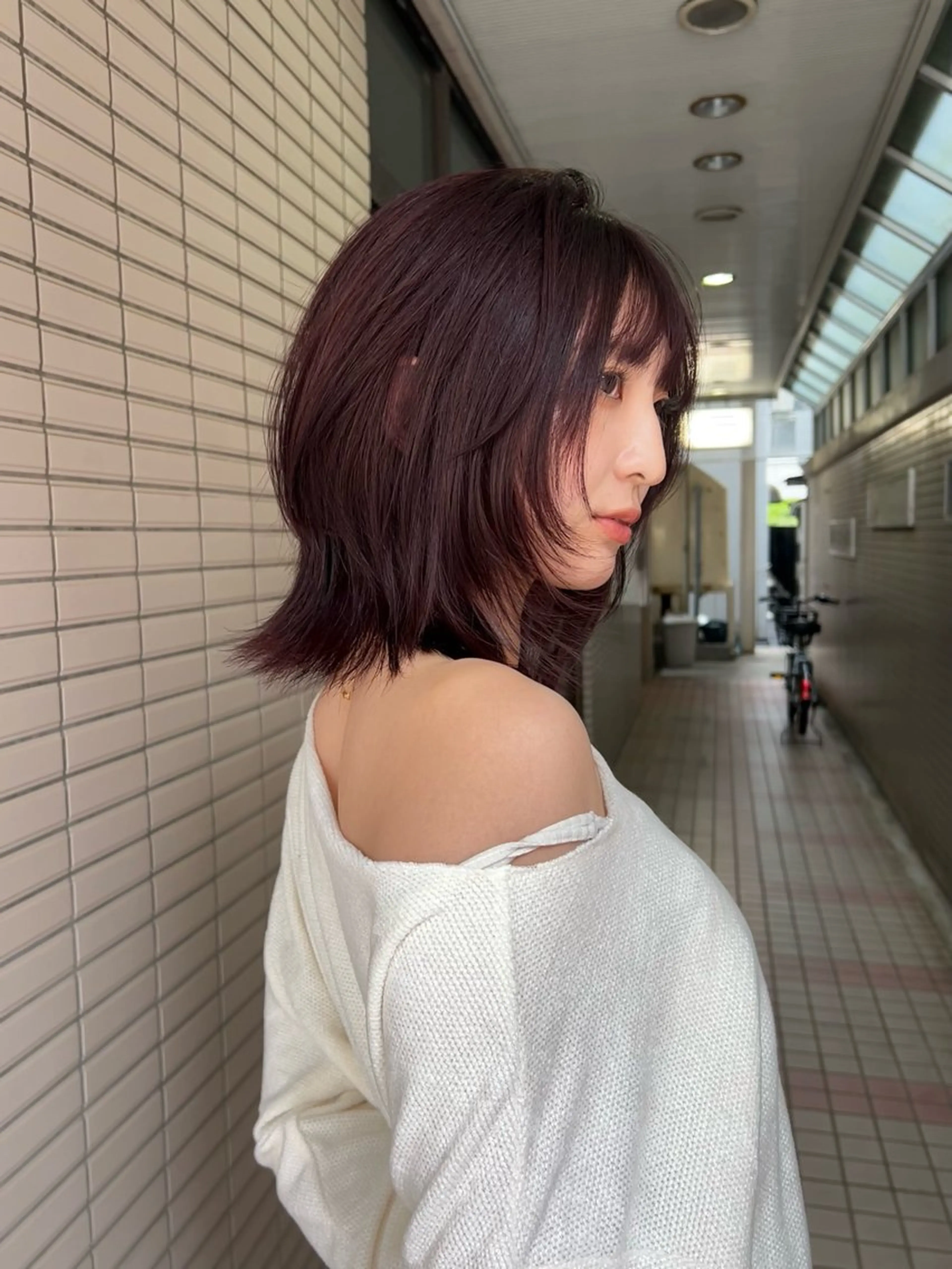 ミディアム カット hiyoka🐈‍⬛ /似合わせ/カラーのヘアスタイル