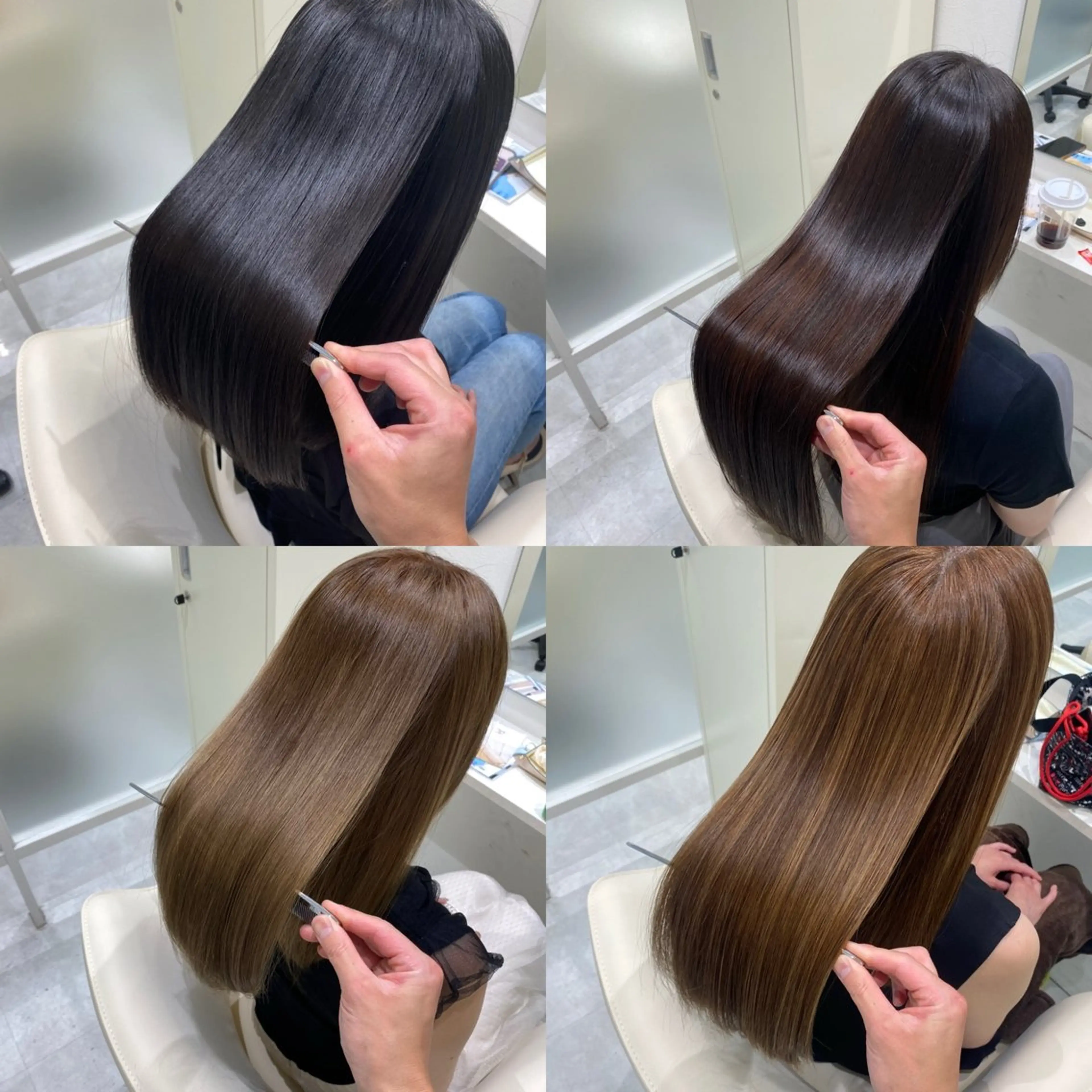 ロング カット 縮毛矯正 山岡 翔冴のヘアスタイル