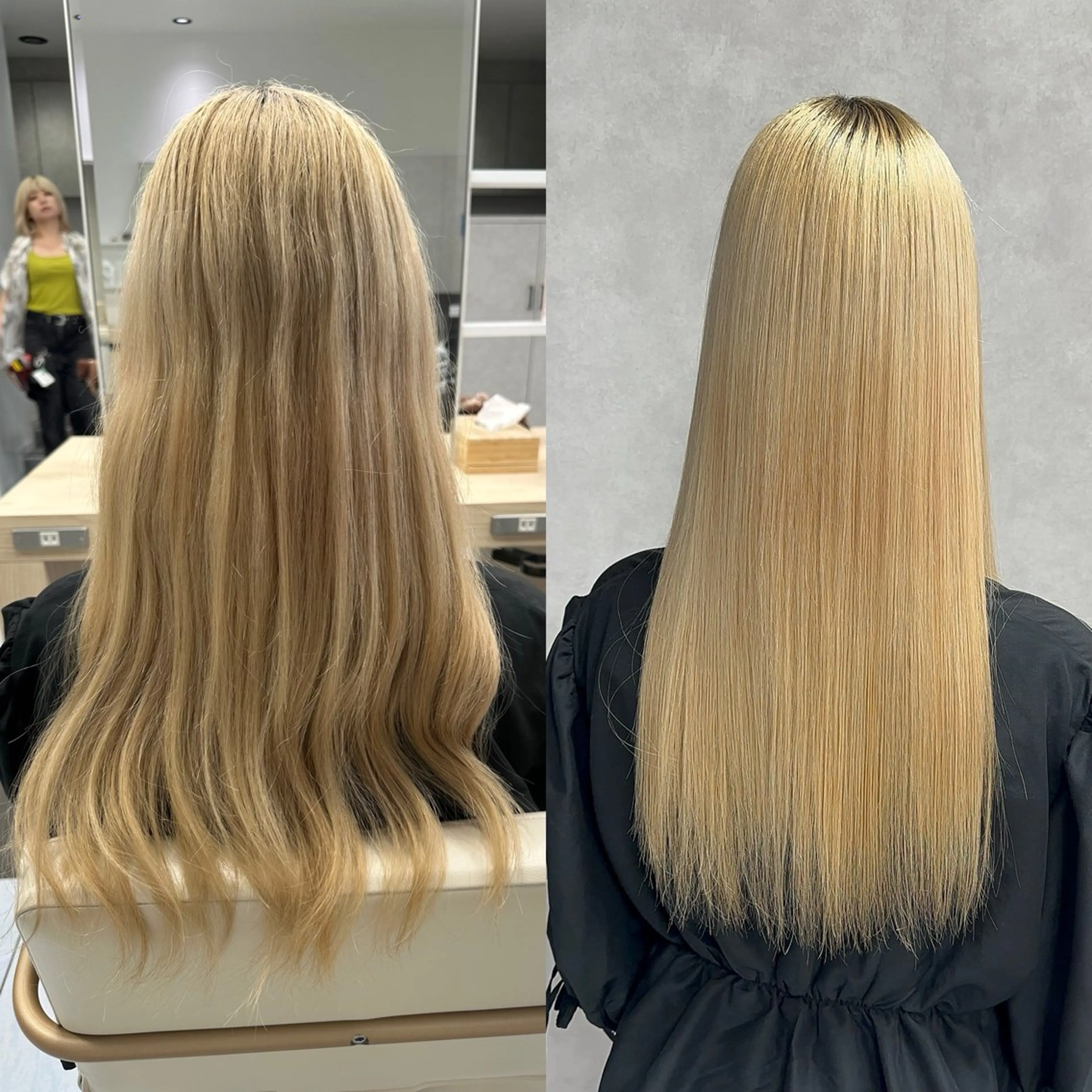 ロング パーマ 縮毛矯正 カット 縮毛矯正 トリートメント 髪質改善/縮毛矯正 /ブリーチ矯正/岡部のヘアスタイル