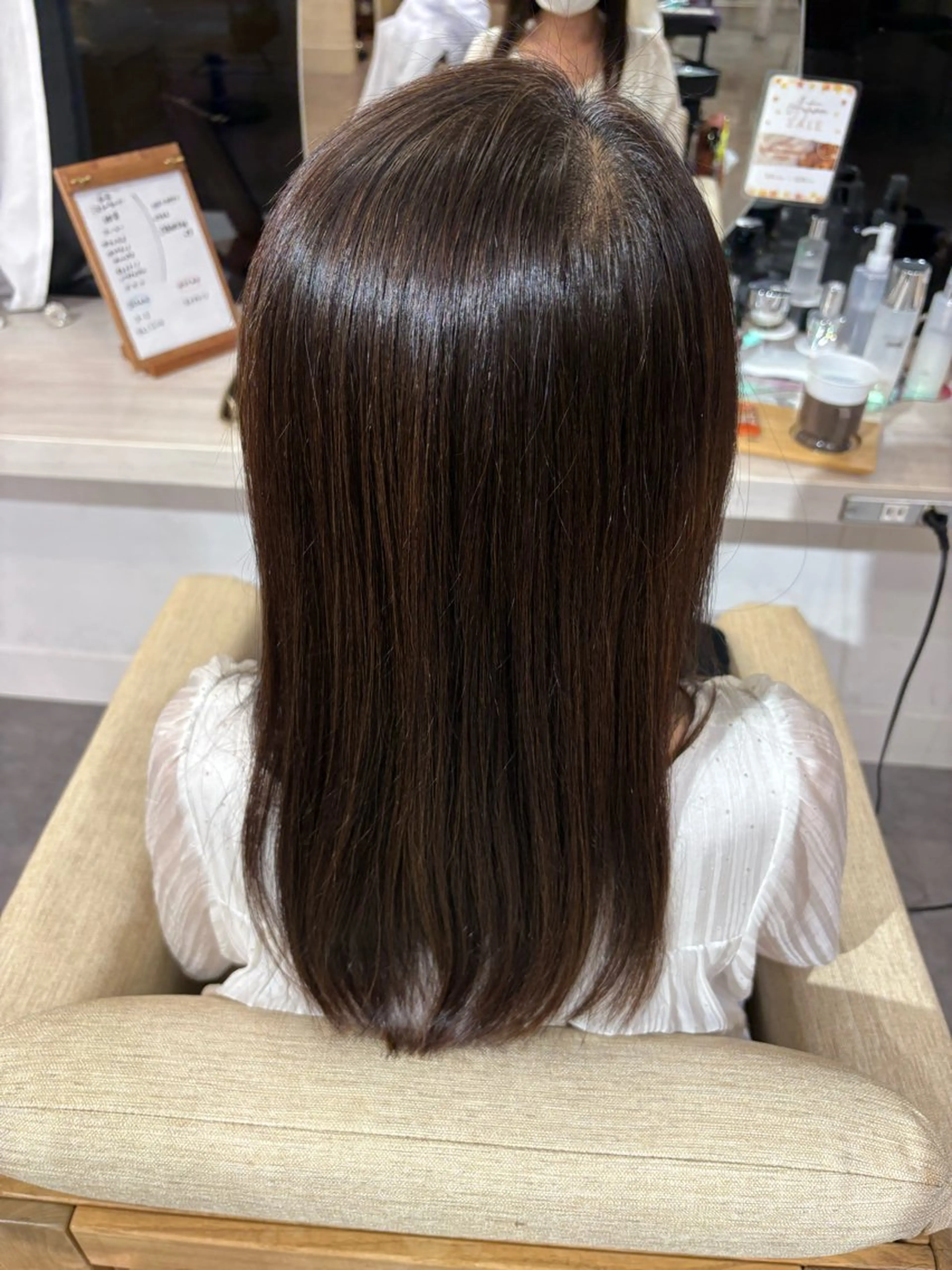 ロング 縮毛矯正 縮毛矯正 柿添 莉央のヘアスタイル