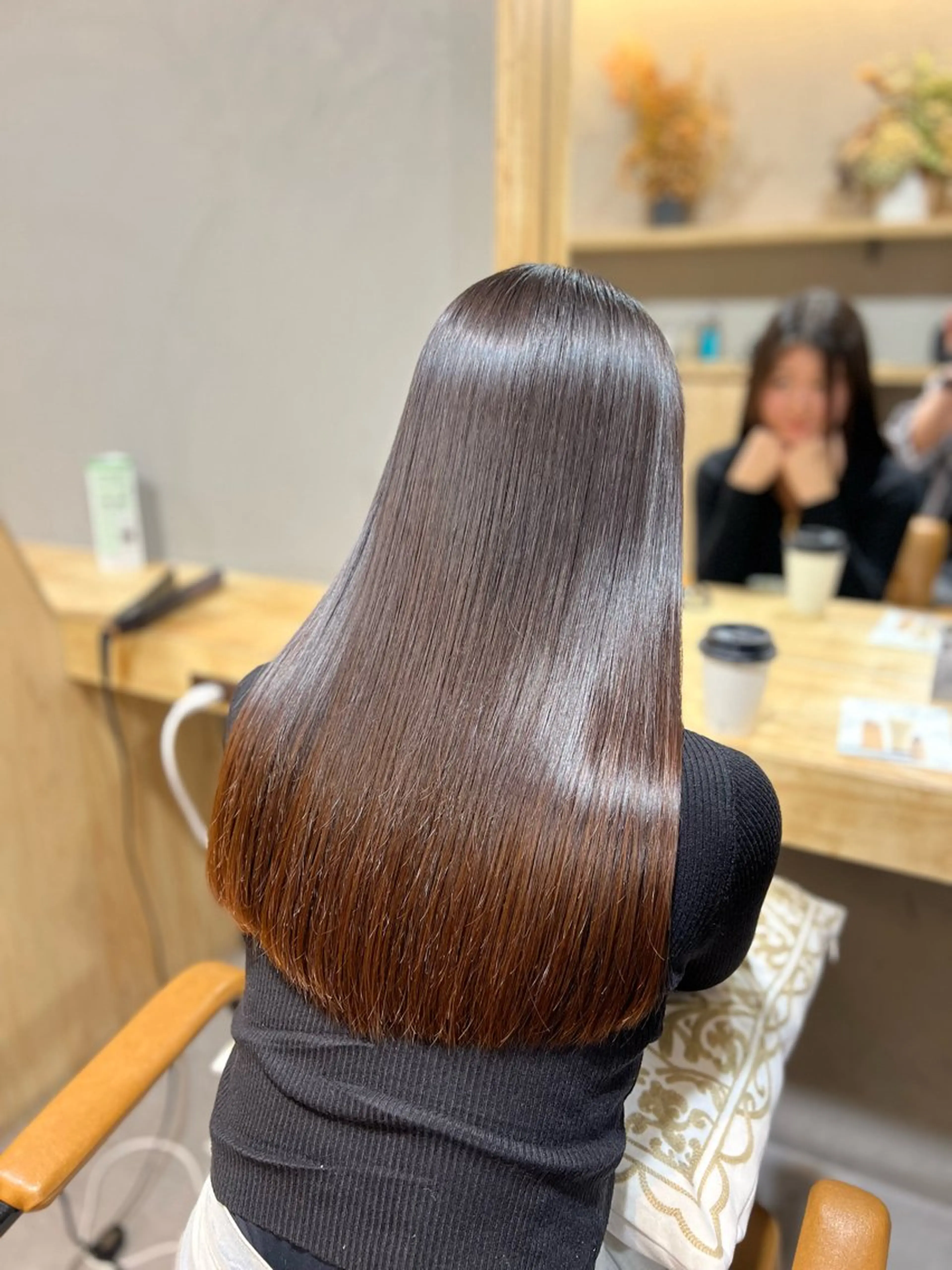 ロング 髪質改善 縮毛矯正 トリートメント 神戸ボブ✂️ ioe三宮/田 伸佳のヘアスタイル